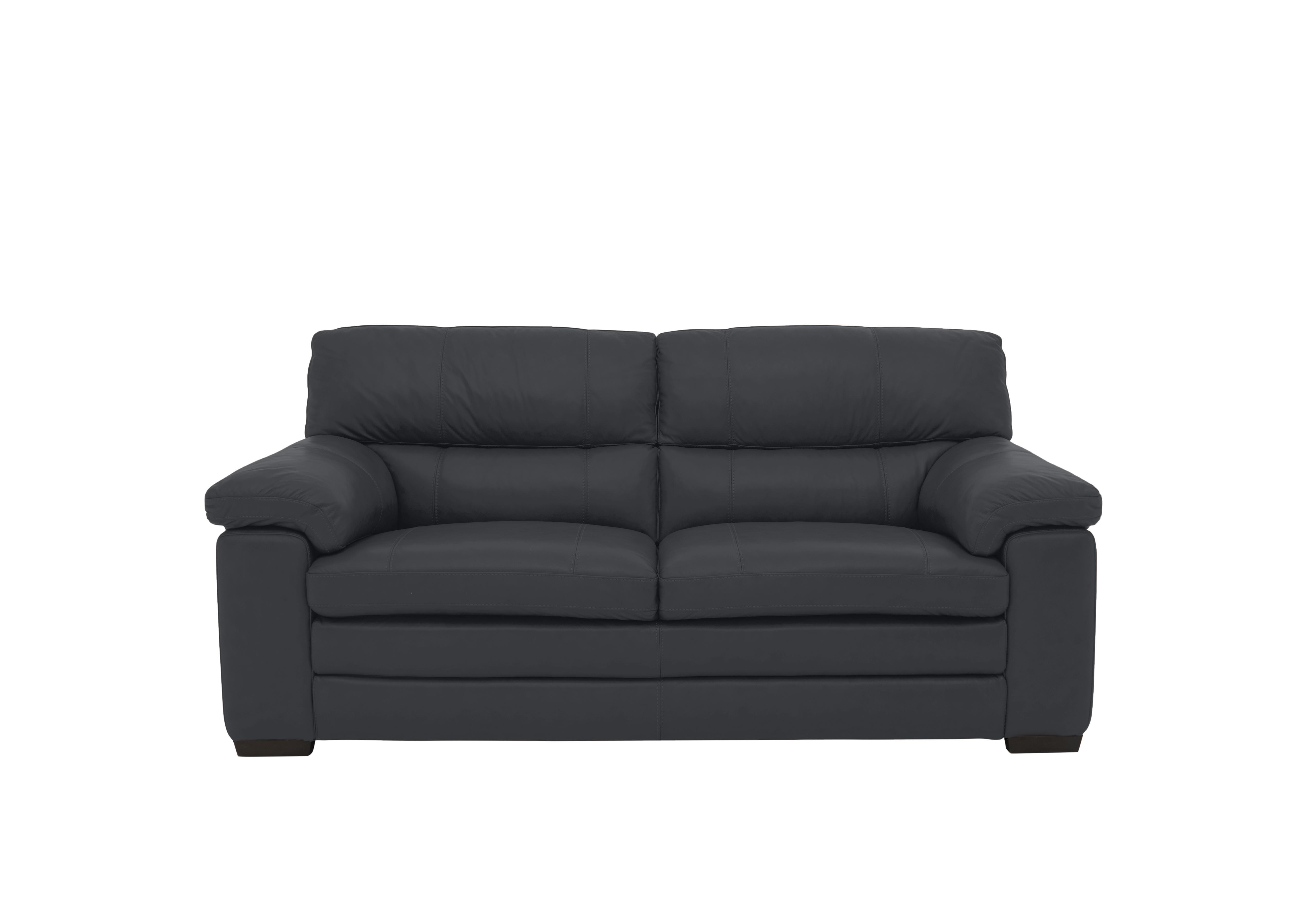 Cozee 2 Seater Pure Premium Leather Sofa in Nw-517e Shale Grey on Furniture Village