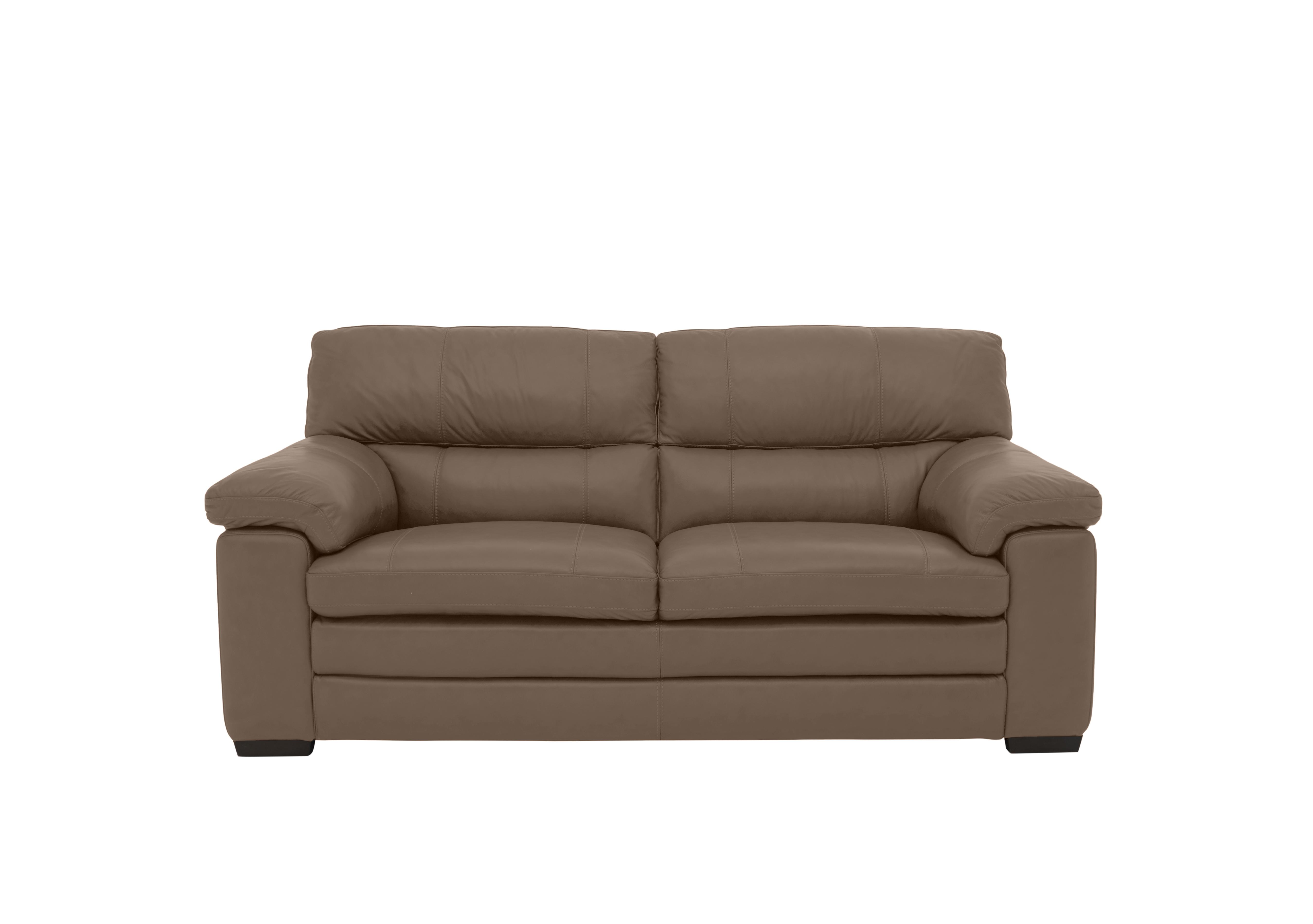 Cozee 2 Seater Pure Premium Leather Sofa in Nw-586e Fawn on Furniture Village