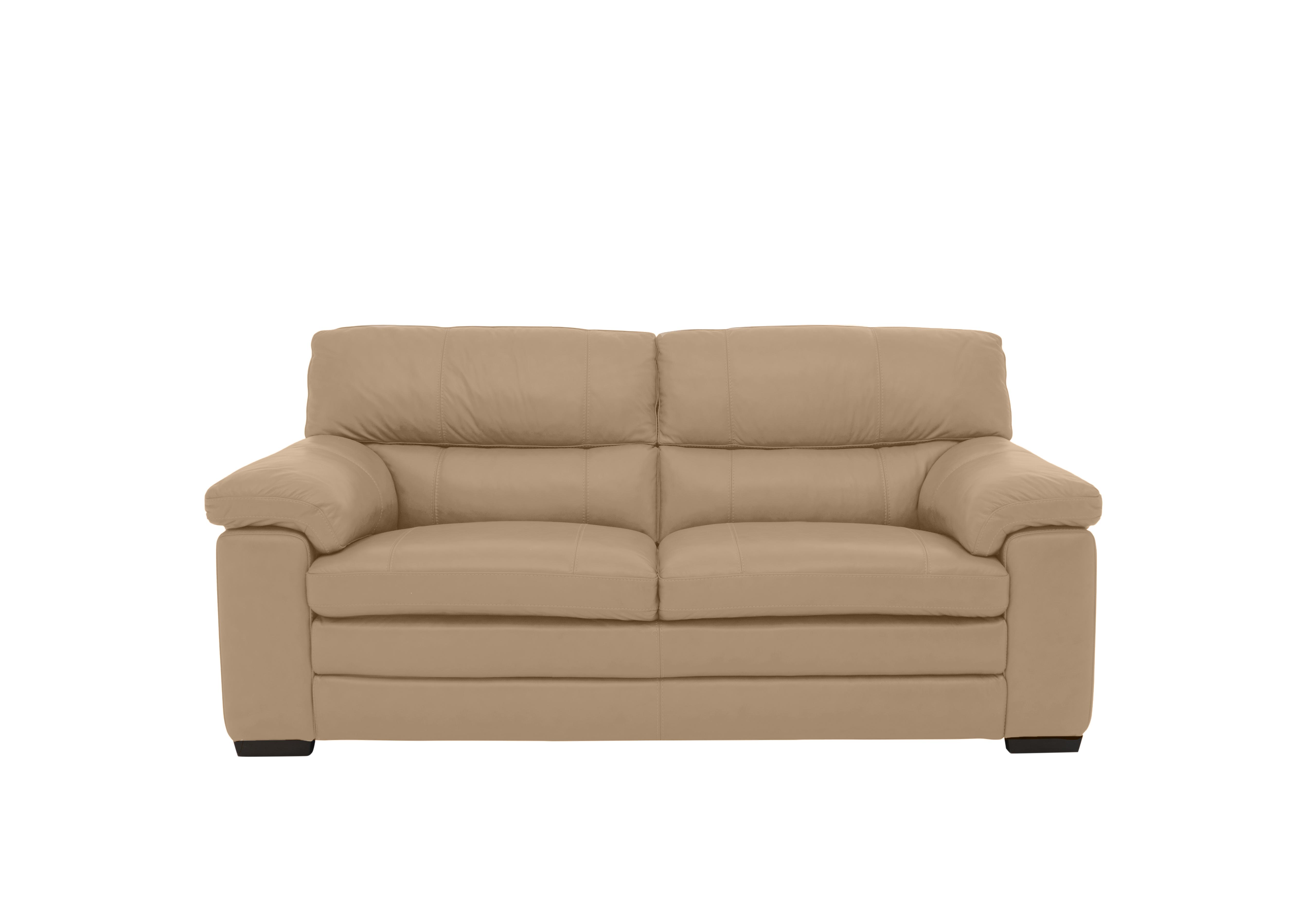 Cozee 2 Seater Pure Premium Leather Sofa in Nw-8475 Nude on Furniture Village