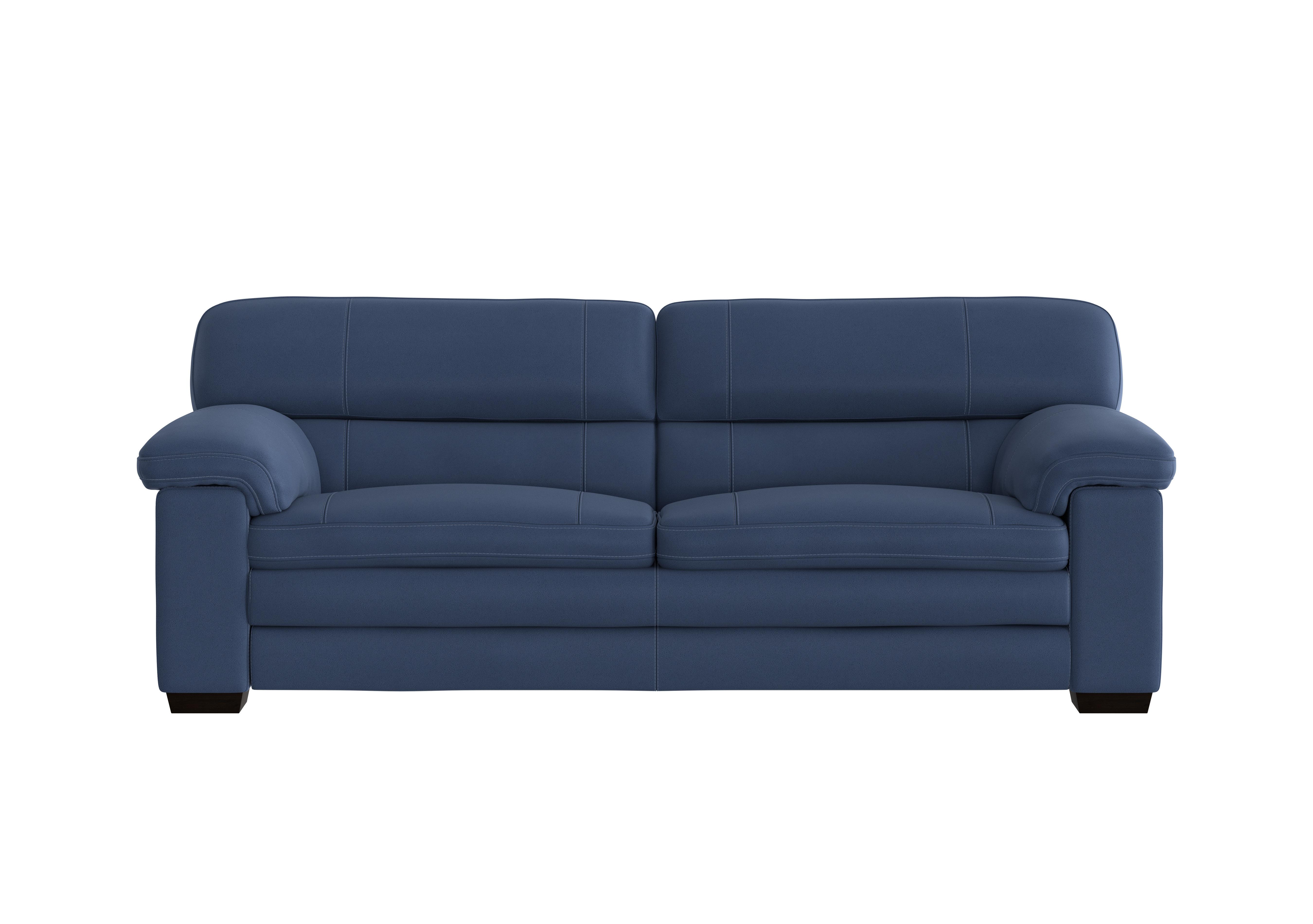 Cozee Fabric 3 Seater Sofa in Bfa-Blj-R10 Blue on Furniture Village