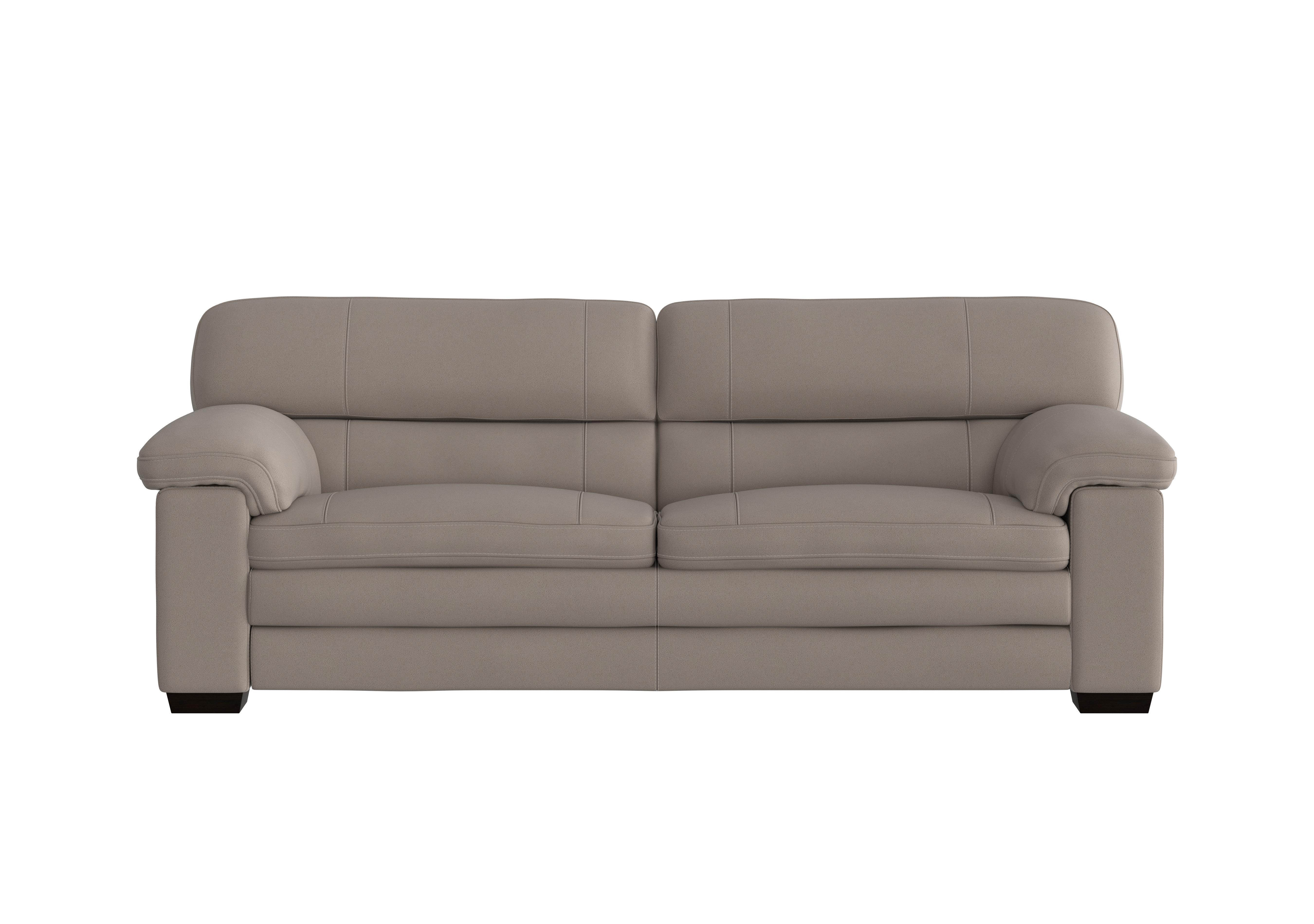 Cozee Fabric 3 Seater Sofa in Bfa-Blj-R946 Silver on Furniture Village