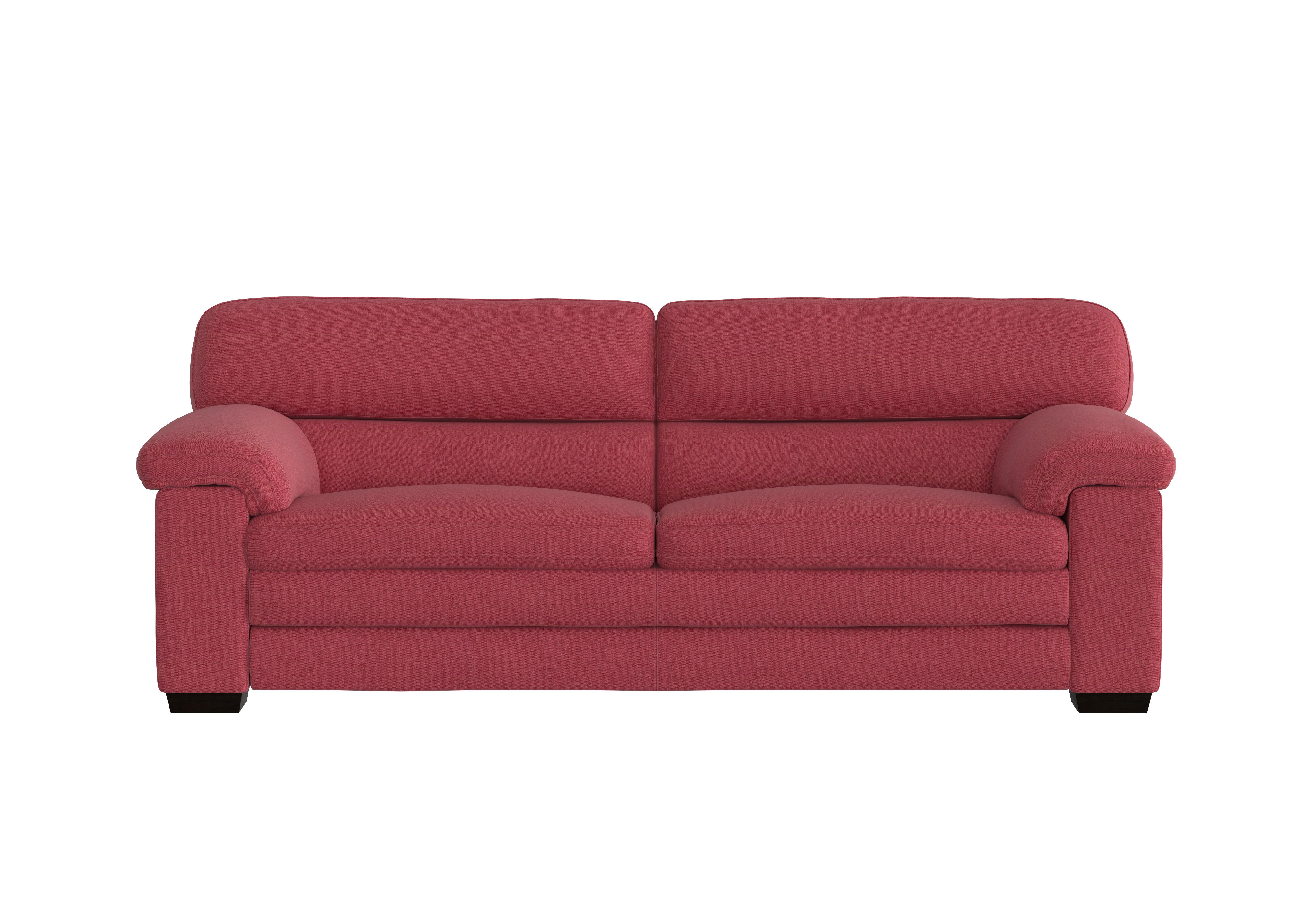 Cozee Fabric 3 Seater Sofa in Fab-Blt-R29 Red on Furniture Village