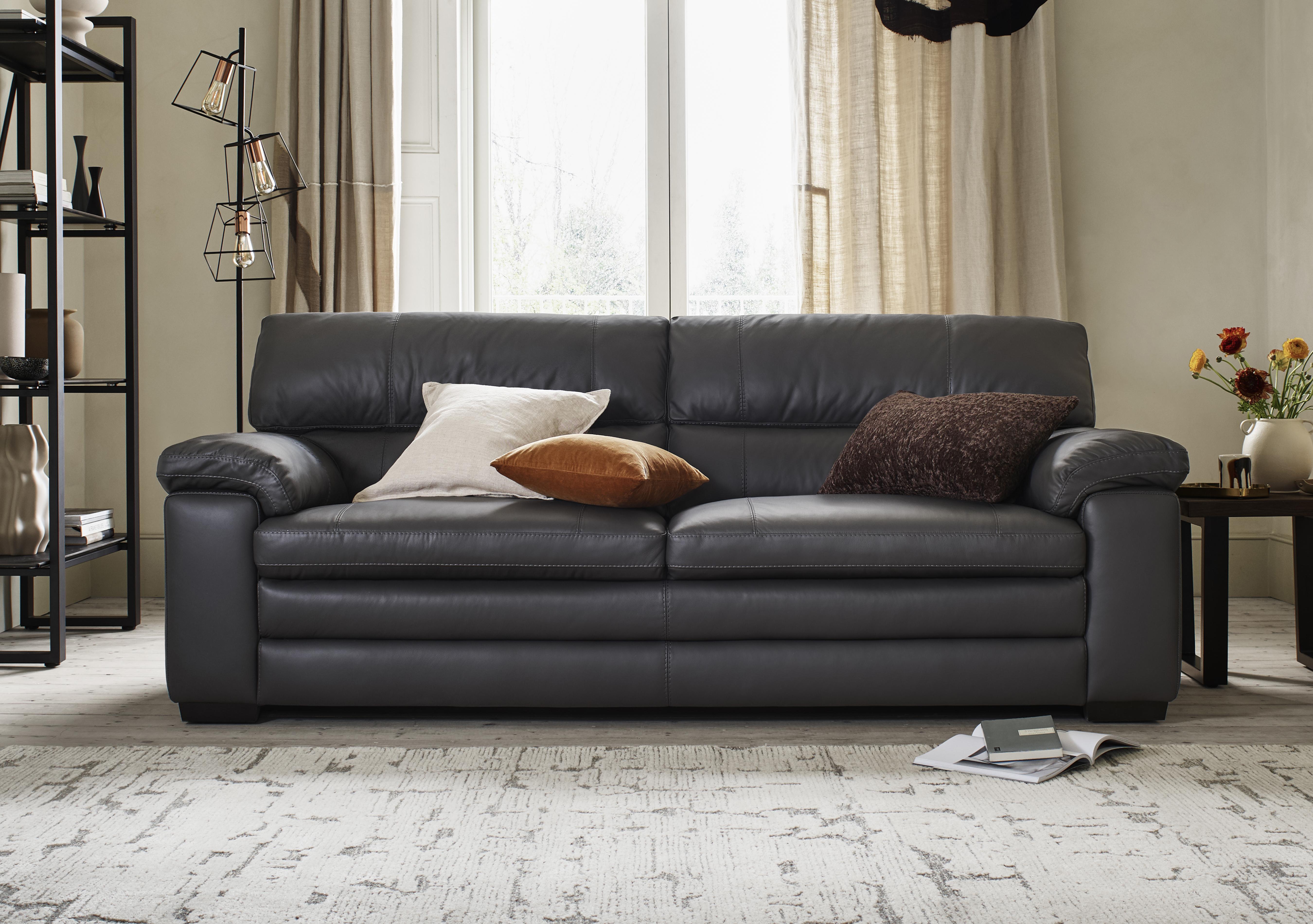 Cozee 3 Seater Pure Premium Leather Sofa in  on Furniture Village