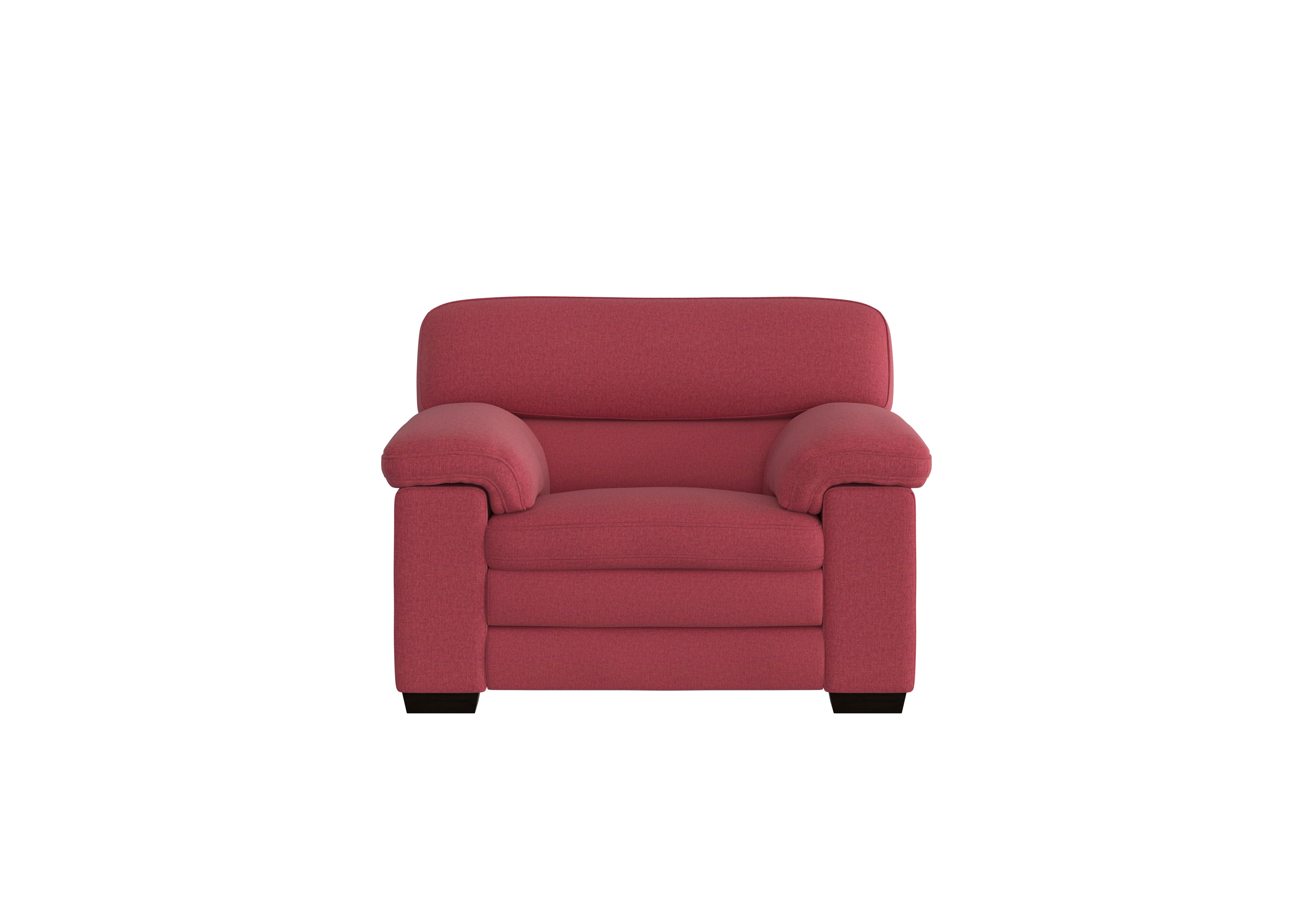 Cozee Fabric Armchair in Fab-Blt-R29 Red on Furniture Village