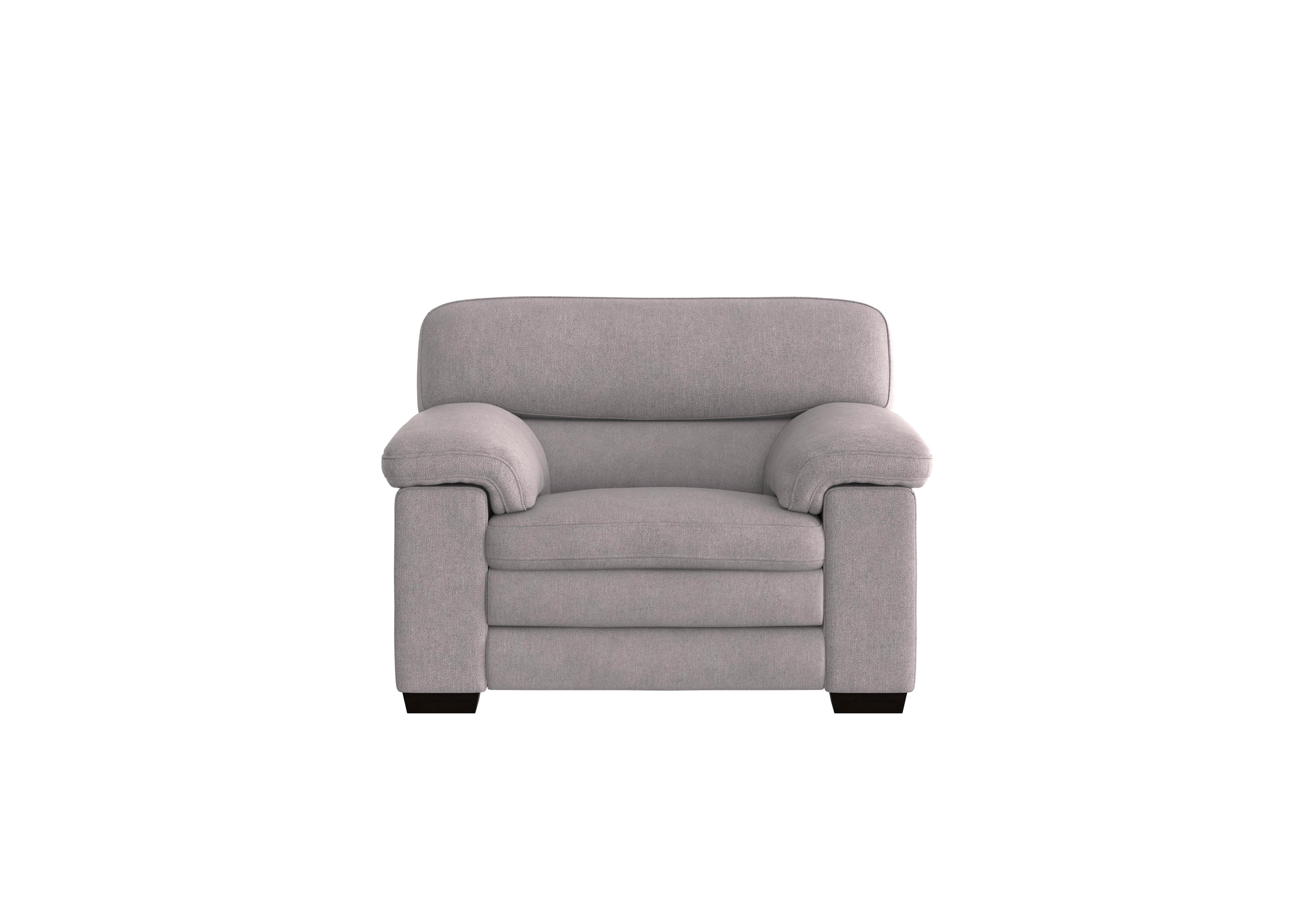 Cozee Fabric Armchair in Fab-Meo-R27 Pewter on Furniture Village