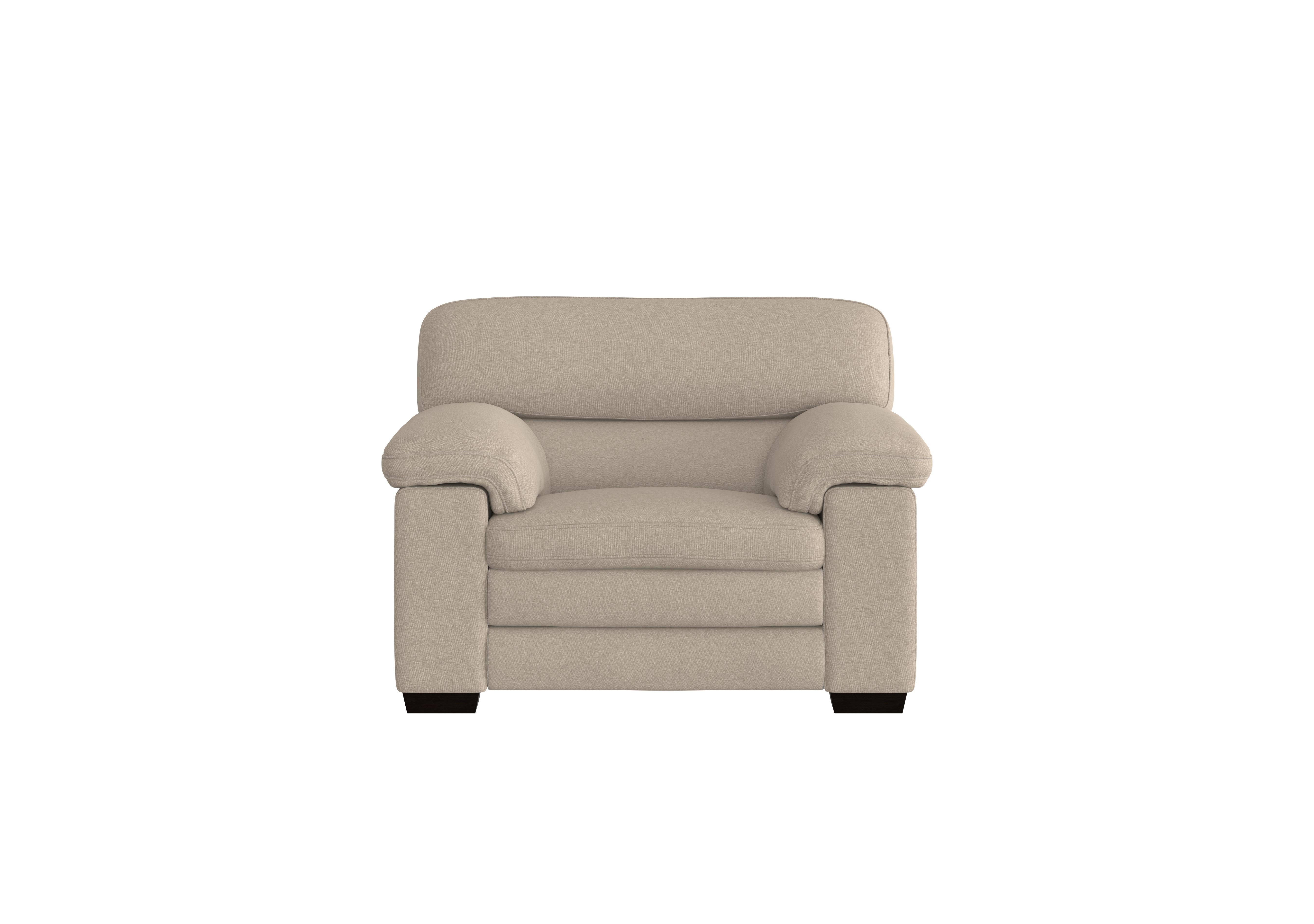 Cozee Fabric Armchair in Fab-Ska-R28 Beige on Furniture Village