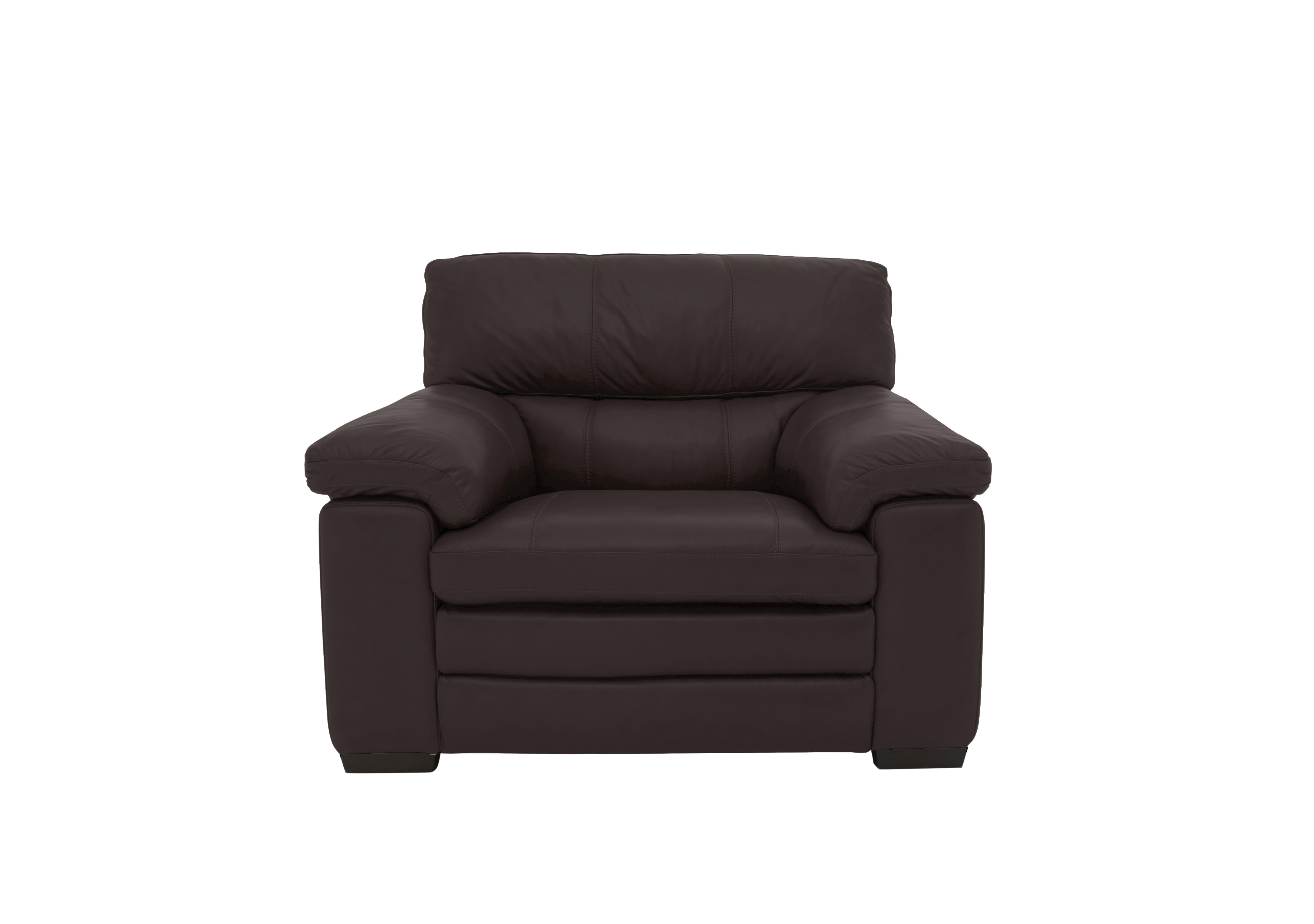 Cozee Leather Armchair in Nc-037c Walnut on Furniture Village