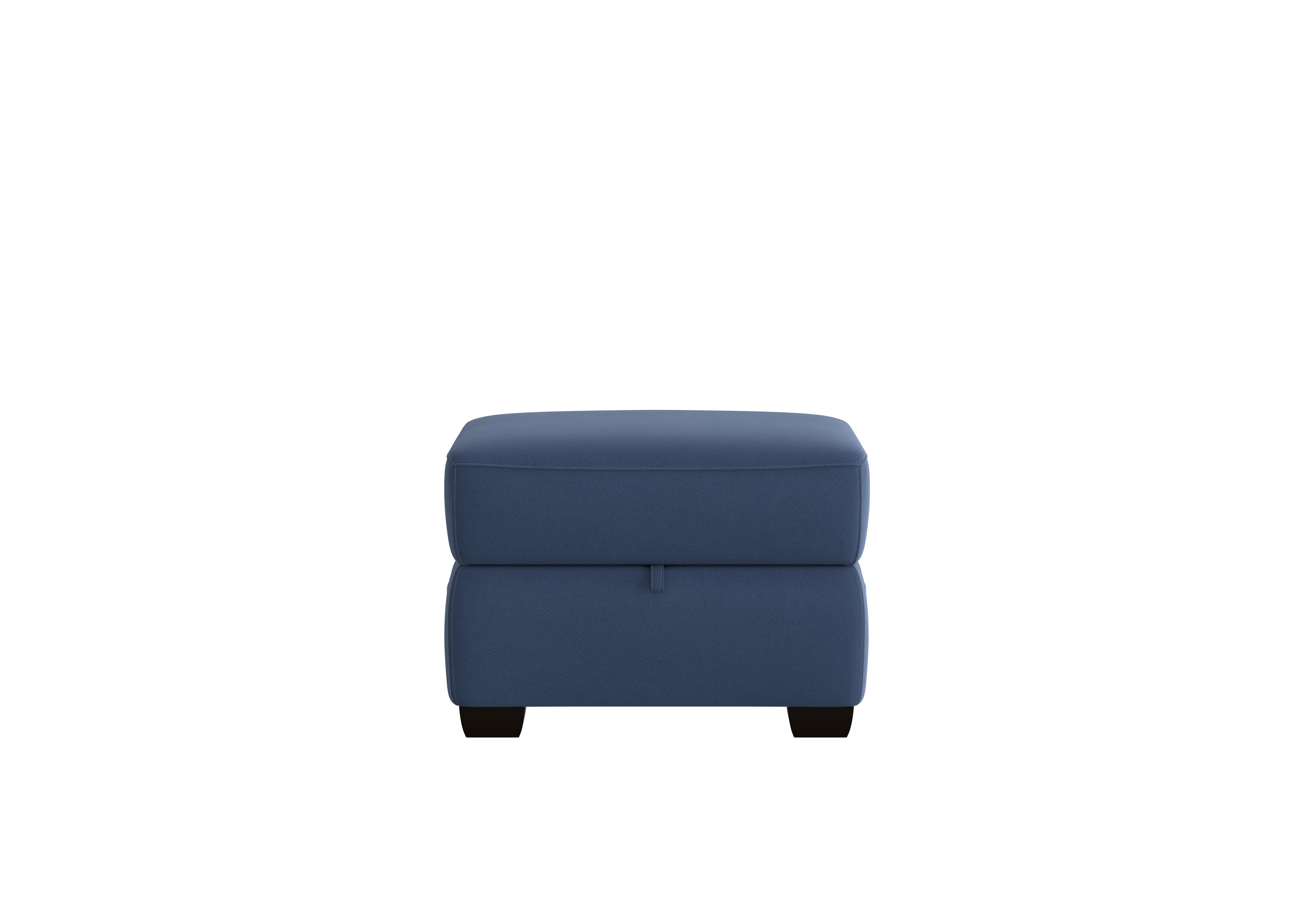 Cozee Fabric Storage Footstool in Bfa-Blj-R10 Blue on Furniture Village