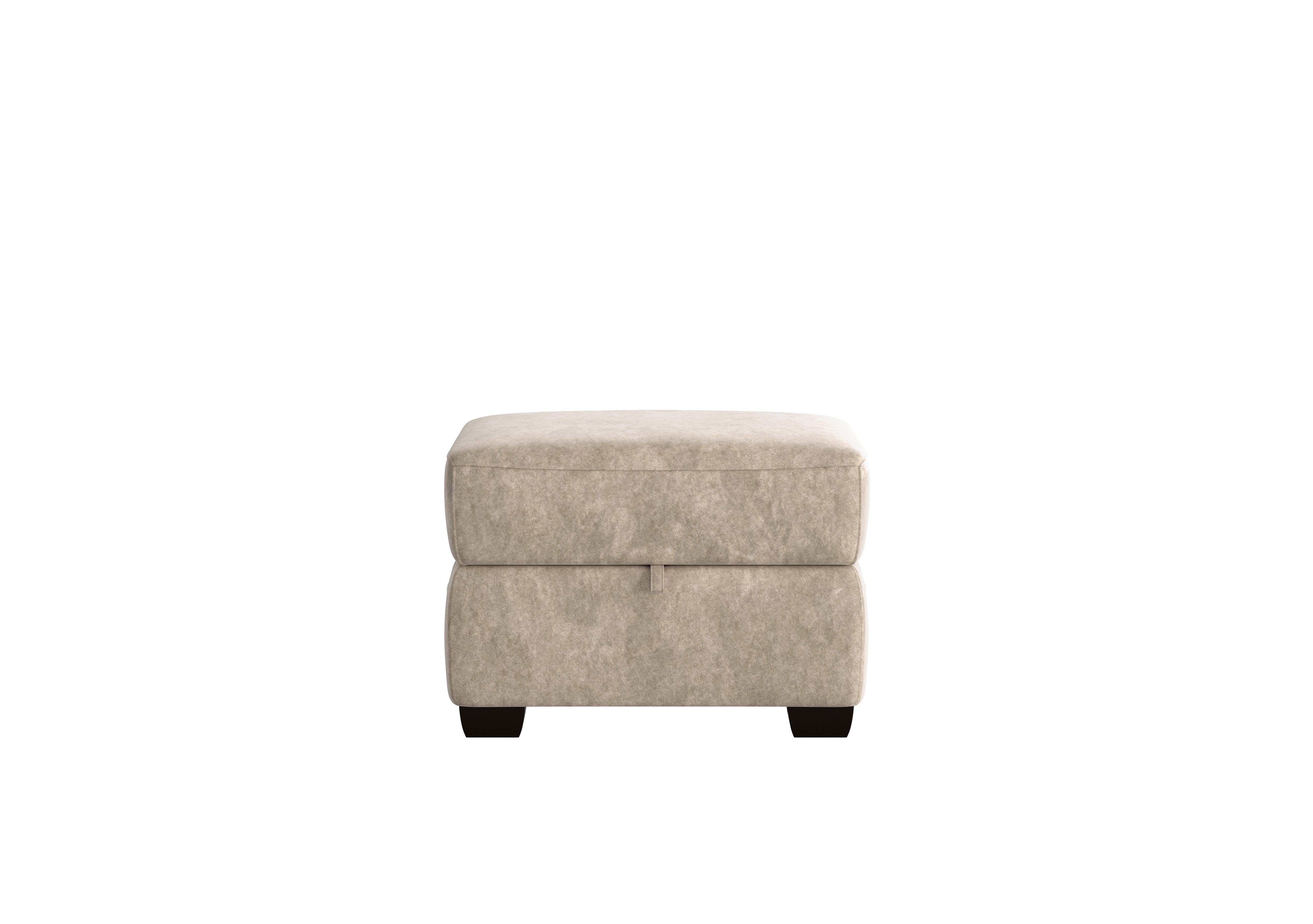 Cozee Fabric Storage Footstool in Bfa-Bnn-R26 Fv2 Cream on Furniture Village