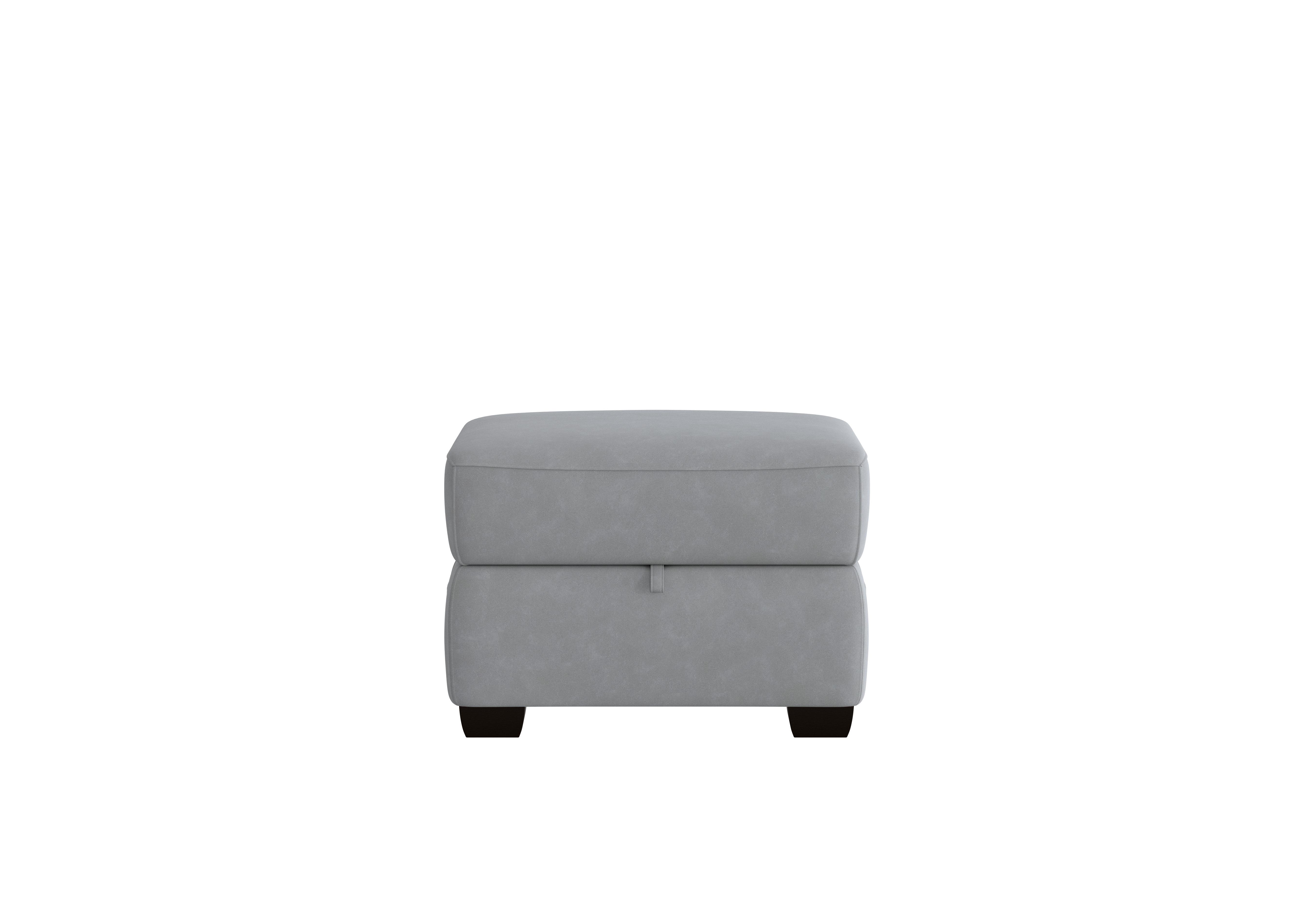Cozee Fabric Storage Footstool in Bfa-Ori-R07 Bluish Grey on Furniture Village
