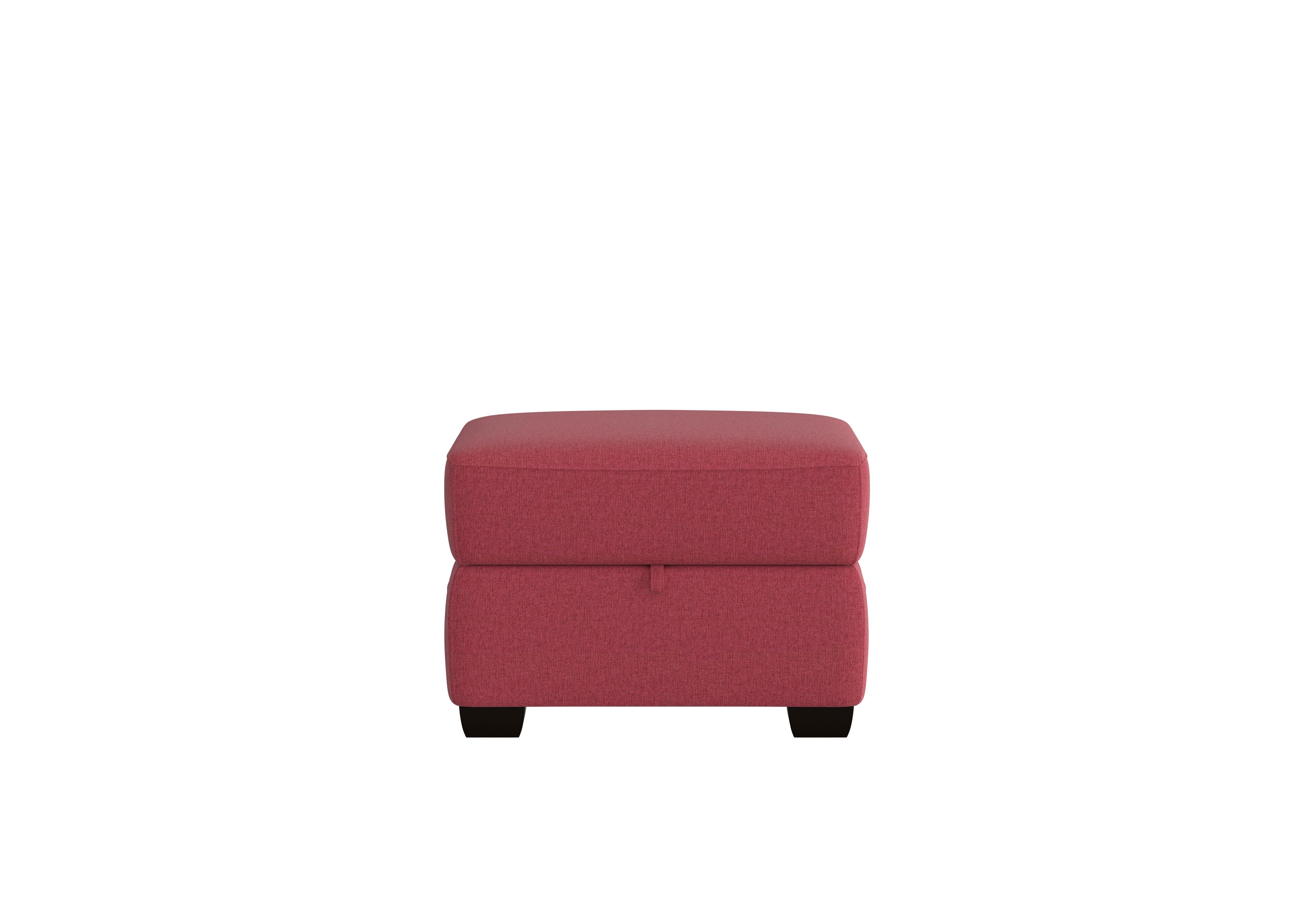 Cozee Fabric Storage Footstool in Fab-Blt-R29 Red on Furniture Village
