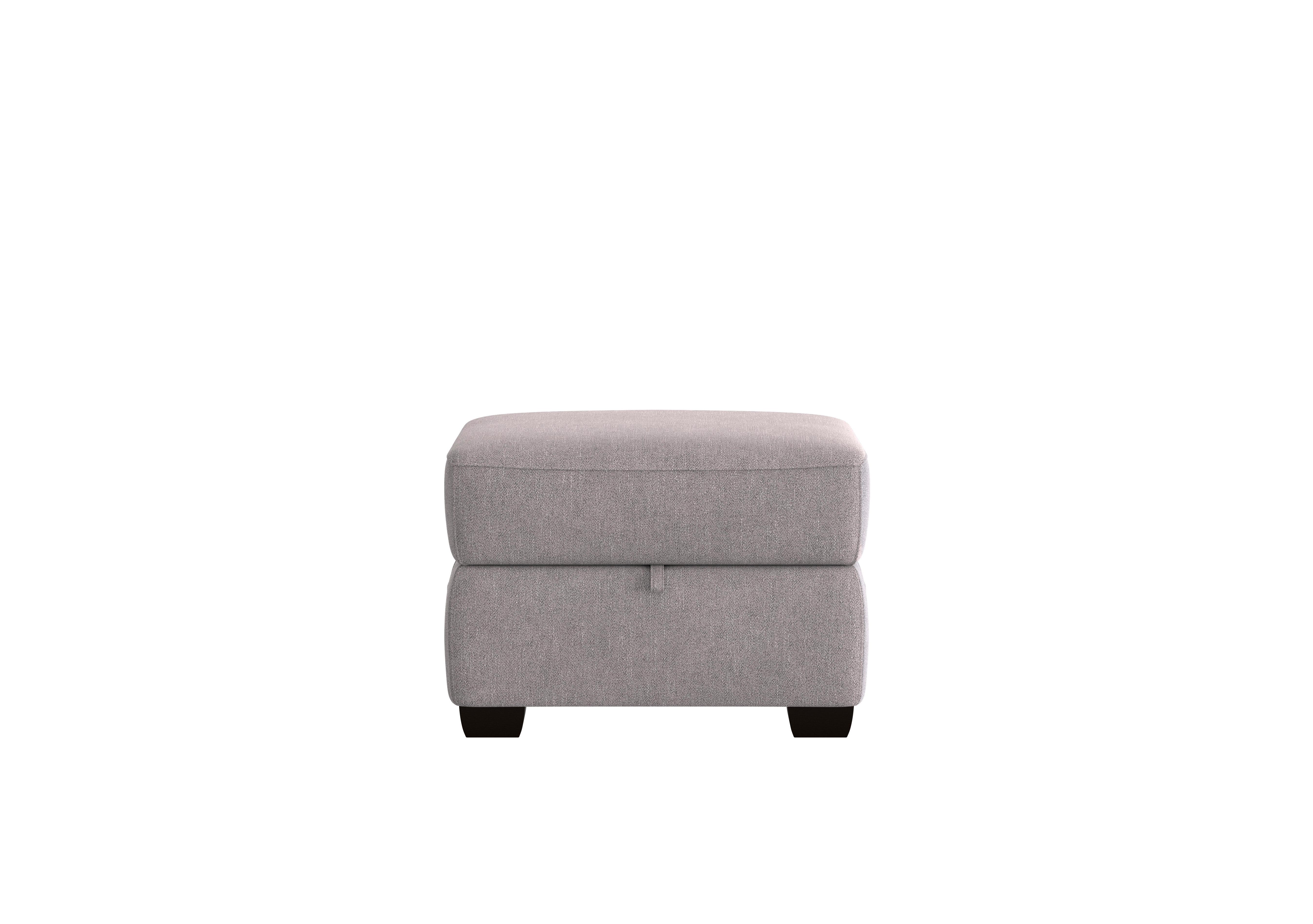 Cozee Fabric Storage Footstool in Fab-Meo-R27 Pewter on Furniture Village