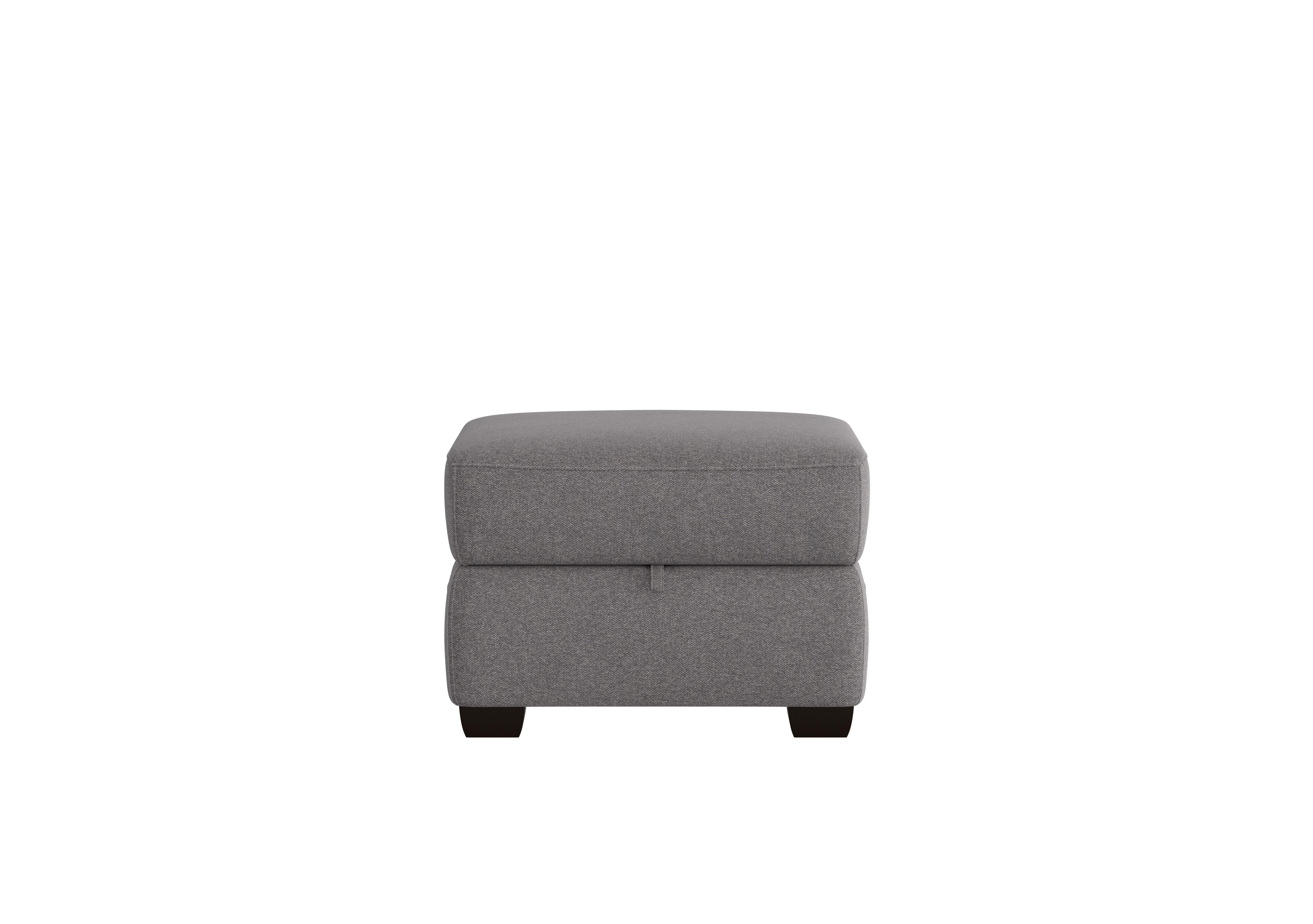 Cozee Fabric Storage Footstool in Fab-Ska-R31 Charcoal Grey on Furniture Village