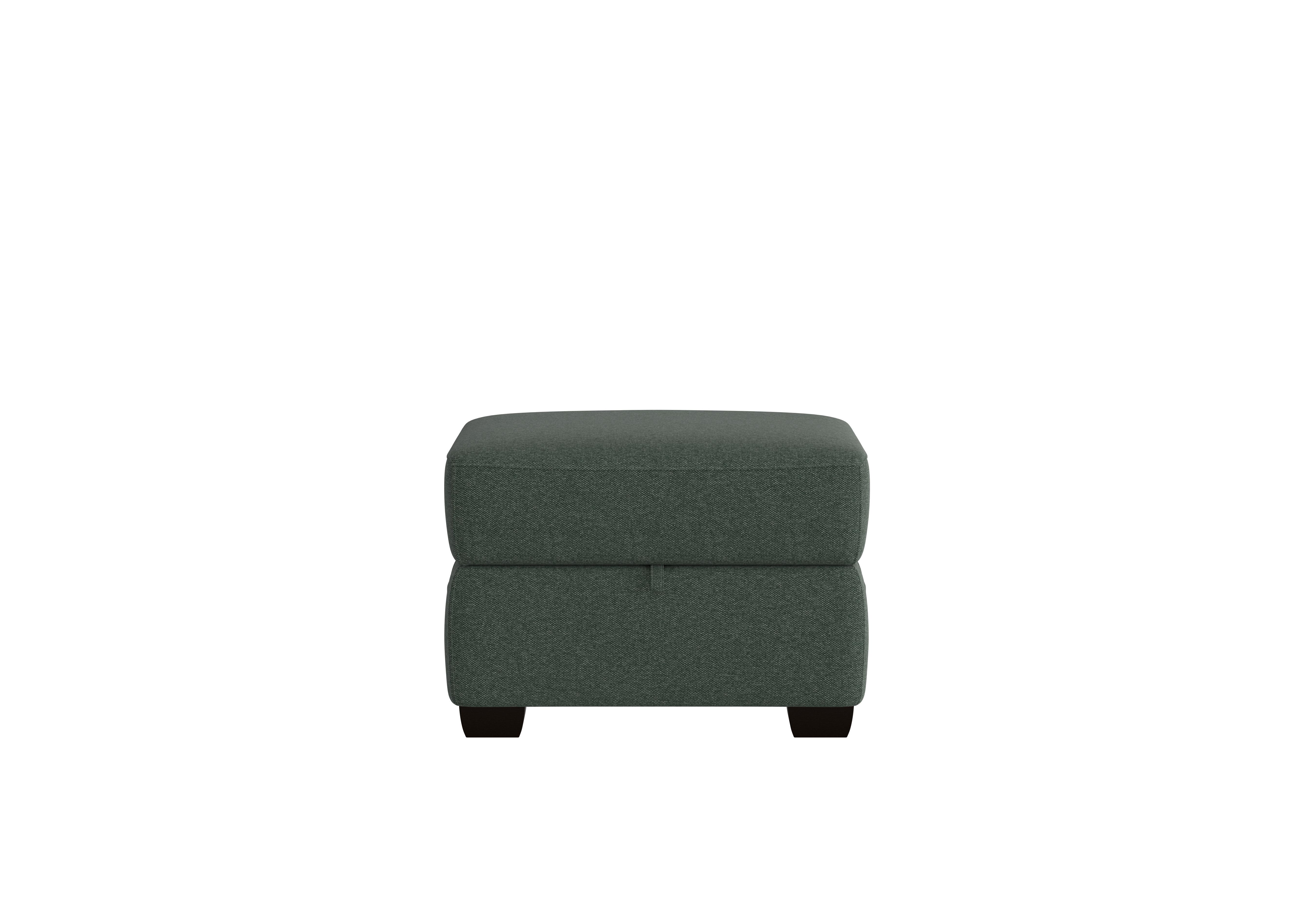Cozee Fabric Storage Footstool in Fab-Ska-R48 Moss Green on Furniture Village