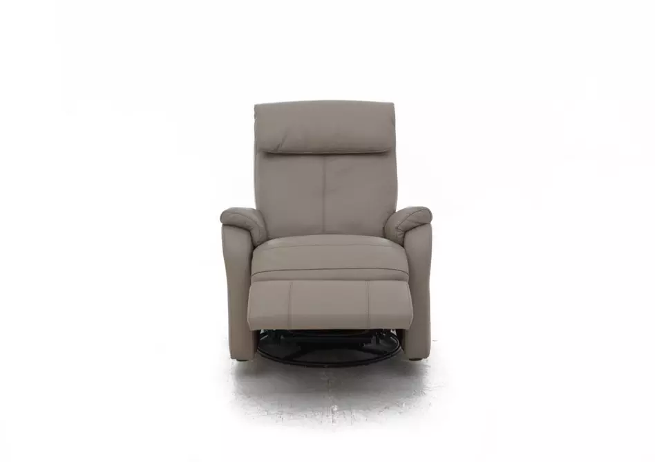 Rowan Leather Swivel Rocker Recliner Armchair