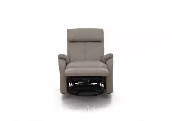 Rowan Leather Swivel Rocker Recliner Armchair