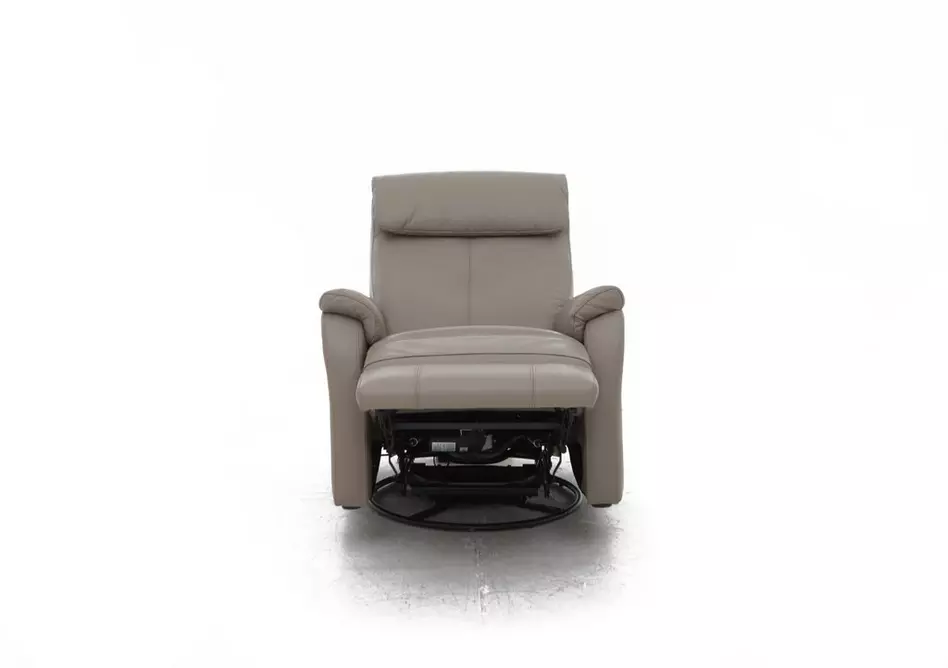 Rowan Leather Swivel Rocker Recliner Armchair