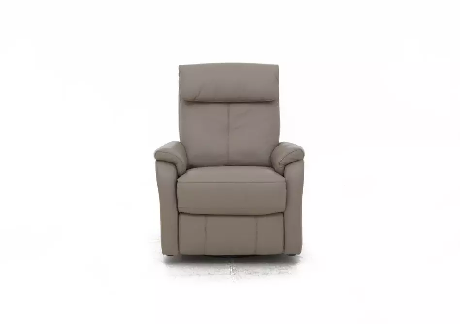 Rowan Leather Swivel Rocker Recliner Armchair
