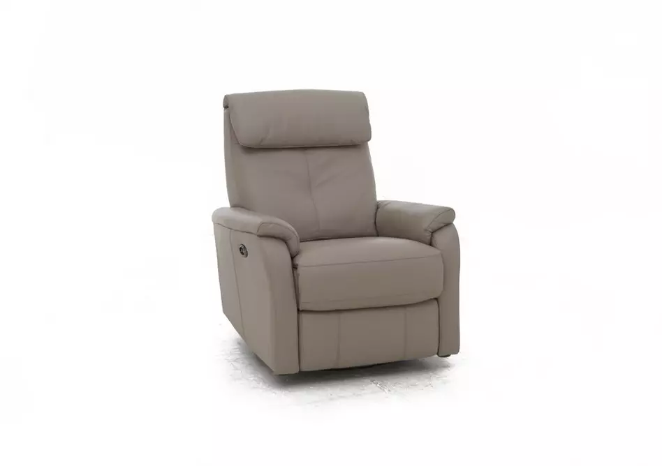 Rowan Leather Swivel Rocker Recliner Armchair
