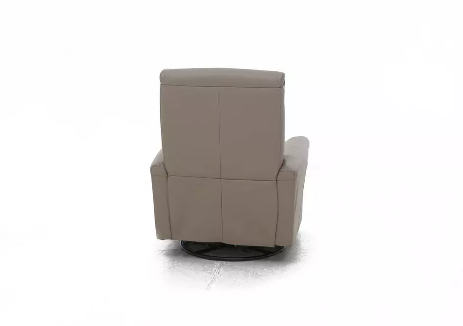 Rowan Leather Swivel Rocker Recliner Armchair