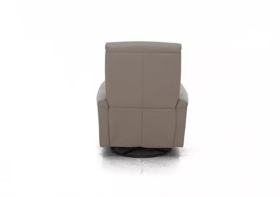 Rowan Leather Swivel Rocker Recliner Armchair