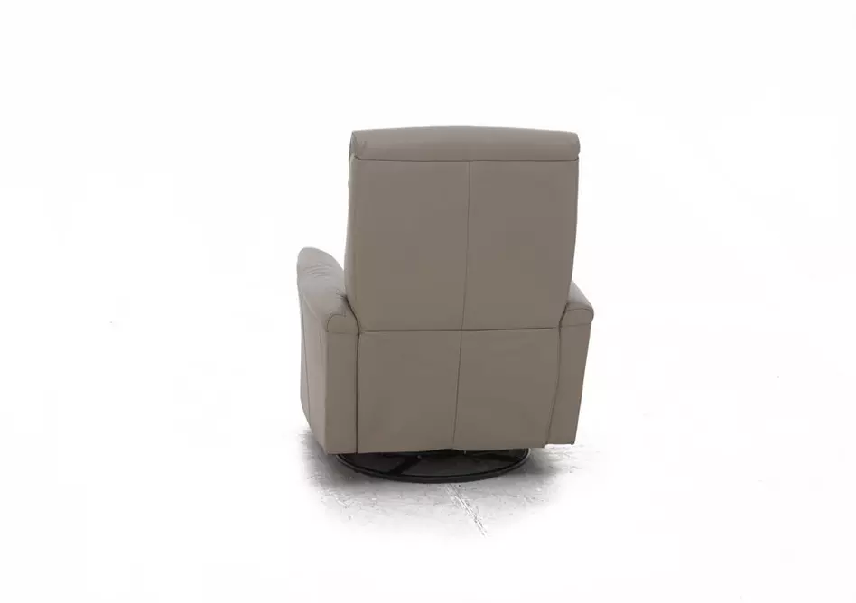 Rowan Leather Swivel Rocker Recliner Armchair