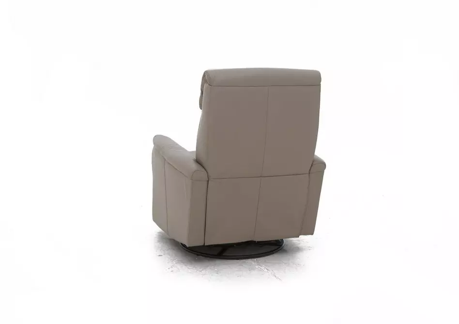 Rowan Leather Swivel Rocker Recliner Armchair