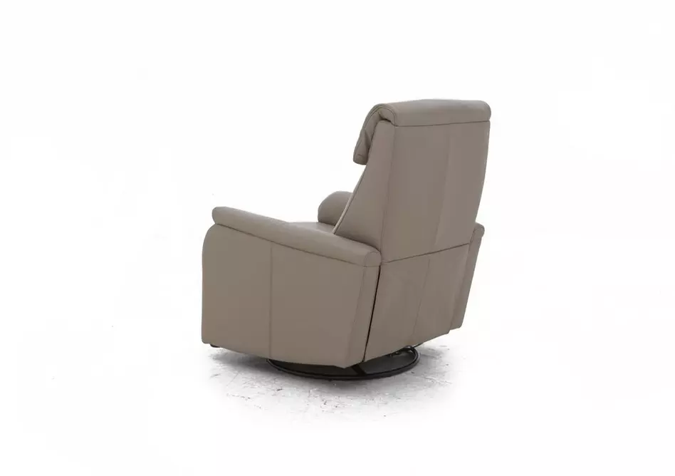 Rowan Leather Swivel Rocker Recliner Armchair