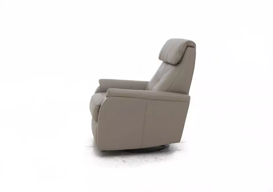 Rowan Leather Swivel Rocker Recliner Armchair