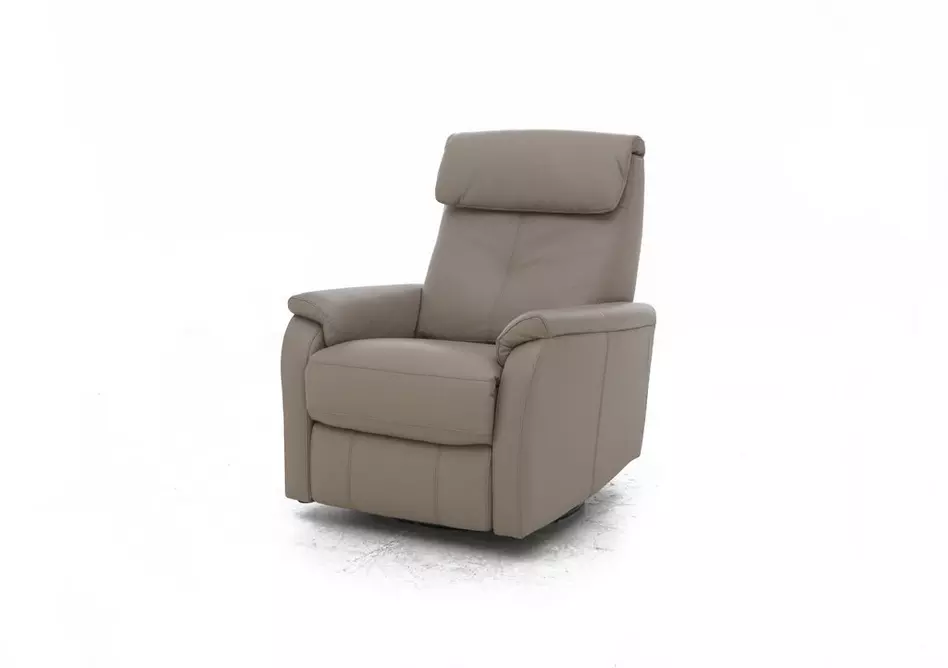 Rowan Leather Swivel Rocker Recliner Armchair
