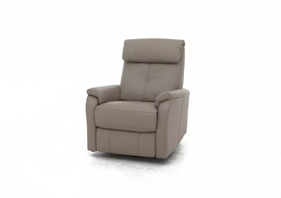Rowan Leather Swivel Rocker Recliner Armchair