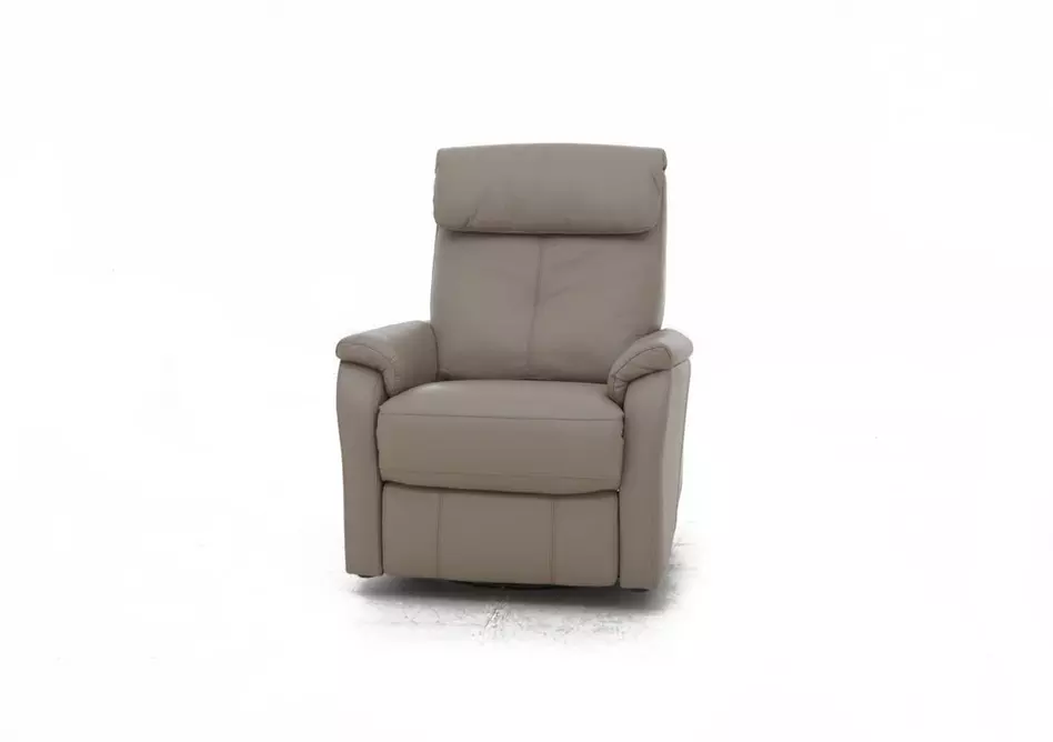 Rowan Leather Swivel Rocker Recliner Armchair