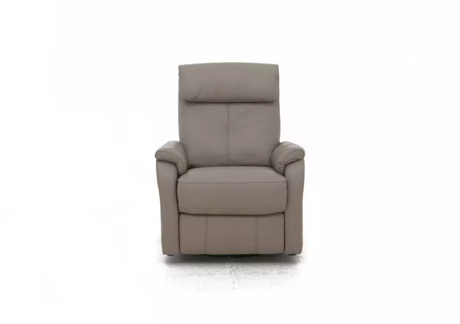 Rowan Leather Swivel Rocker Recliner Armchair