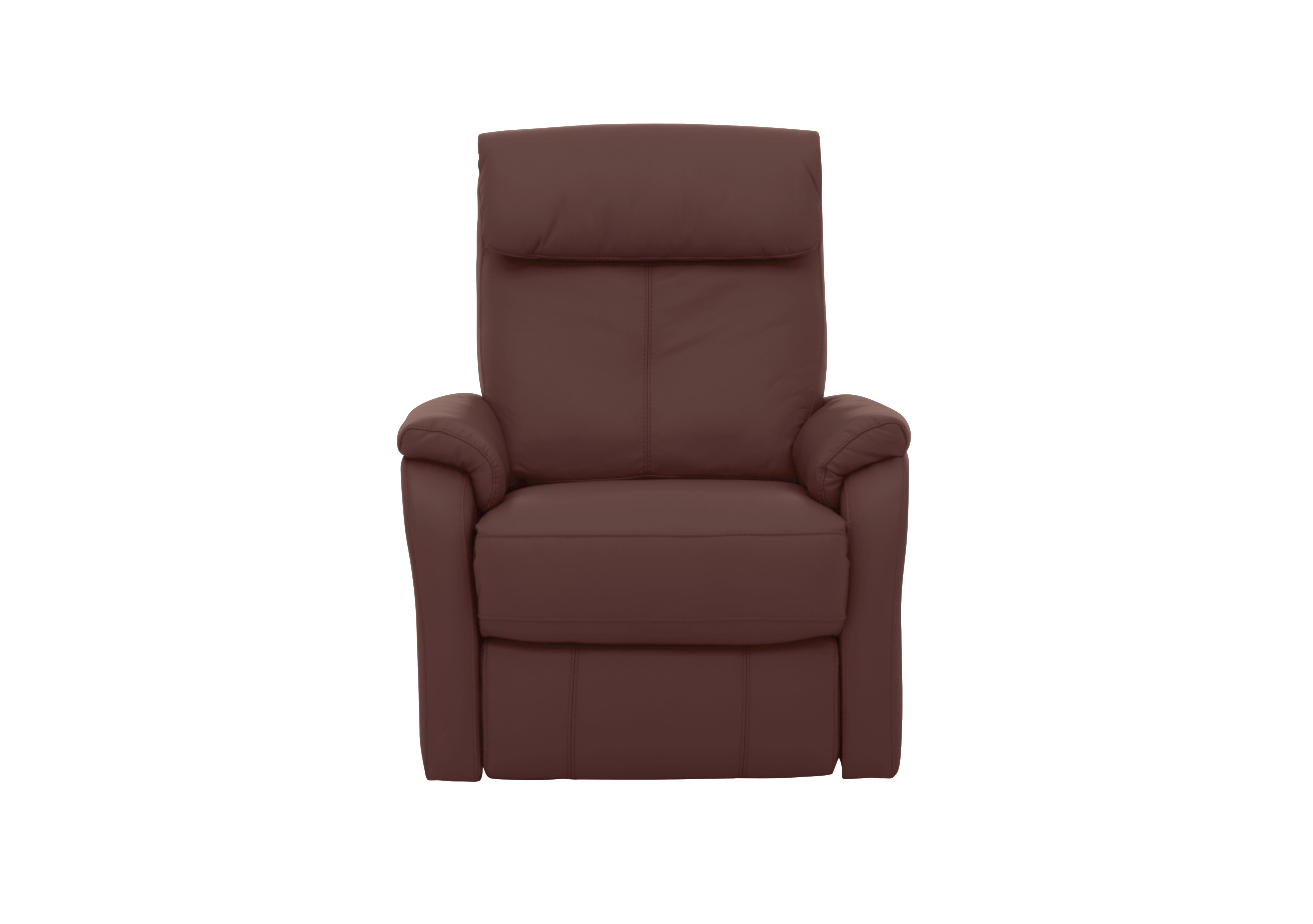 Rowan Leather Swivel Rocker Recliner Armchair in An-751b Burgundy on Furniture Village
