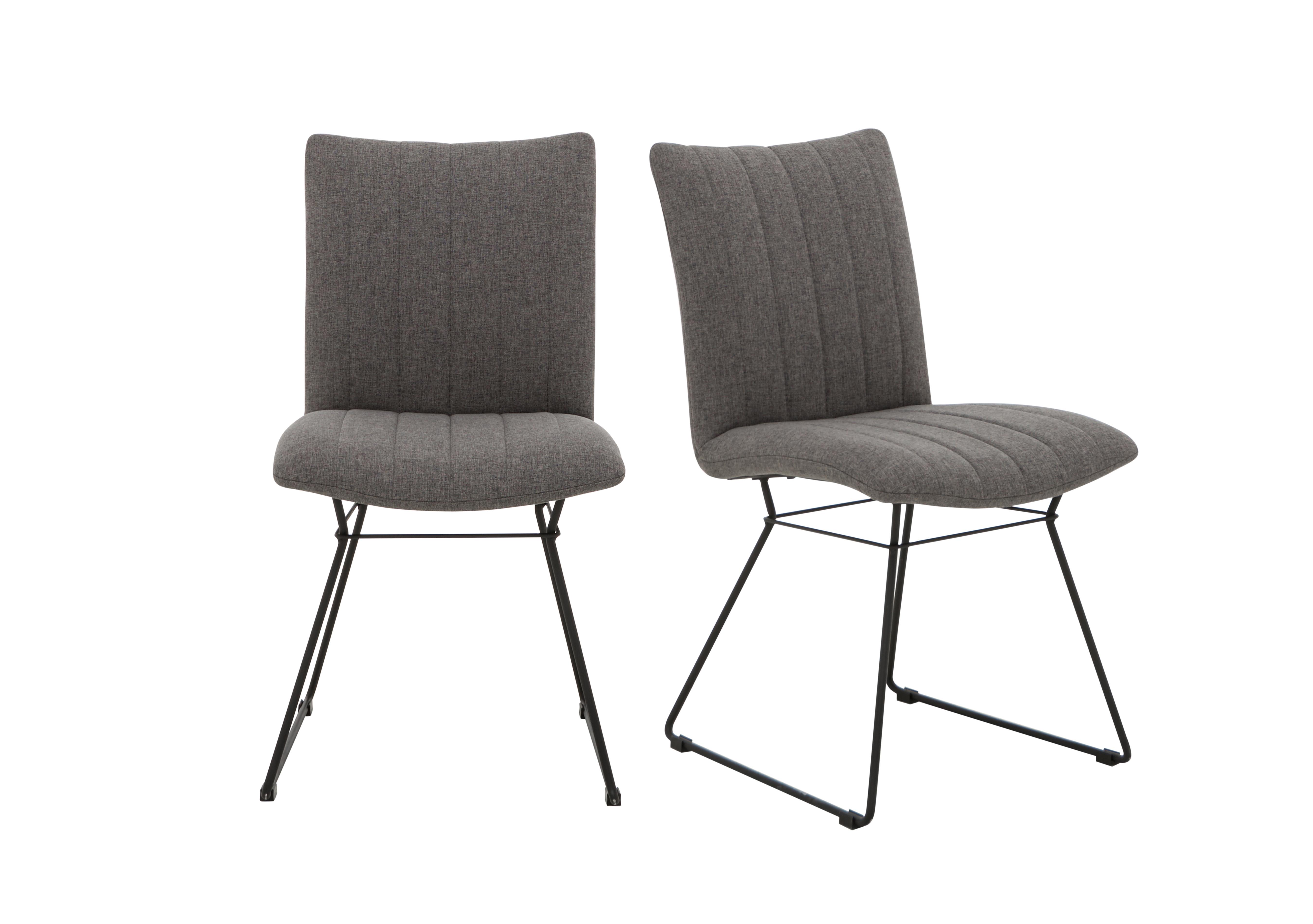 Ace Pair of Dining Chairs in Grey on Furniture Village