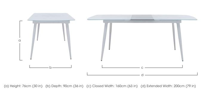 Ace Large Extending Dining Table in  on Furniture Village