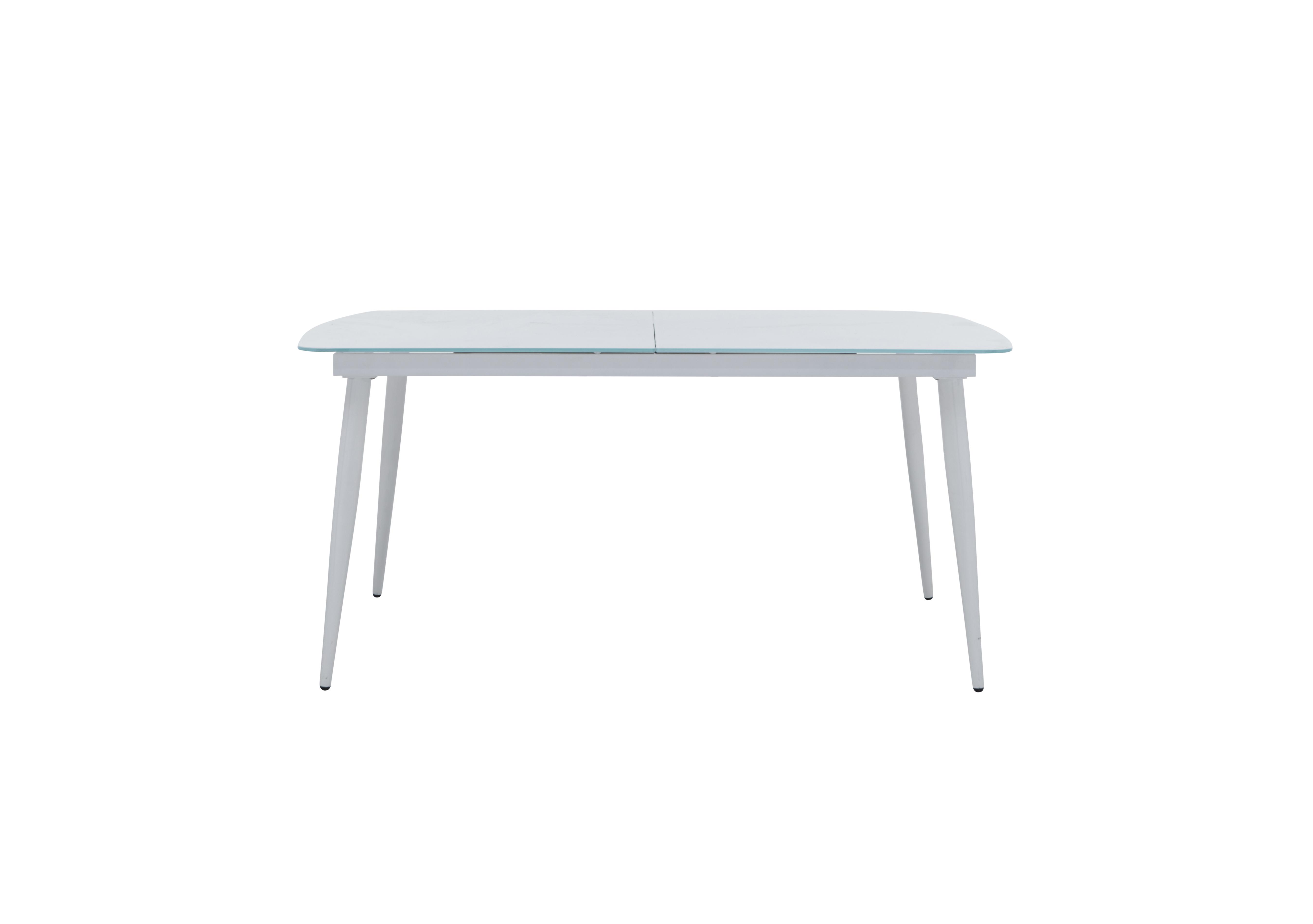 Ace Large Extending Dining Table in White on Furniture Village
