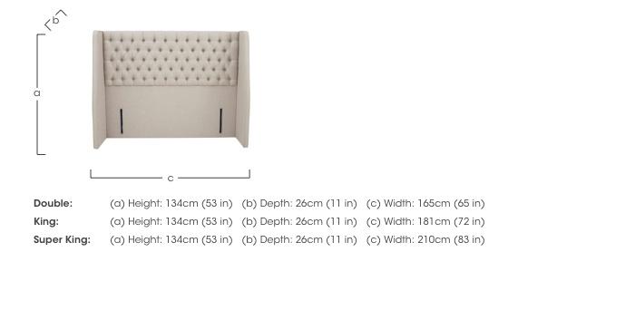 Bespoke Kingshill Floor Standing Headboard in  on Furniture Village