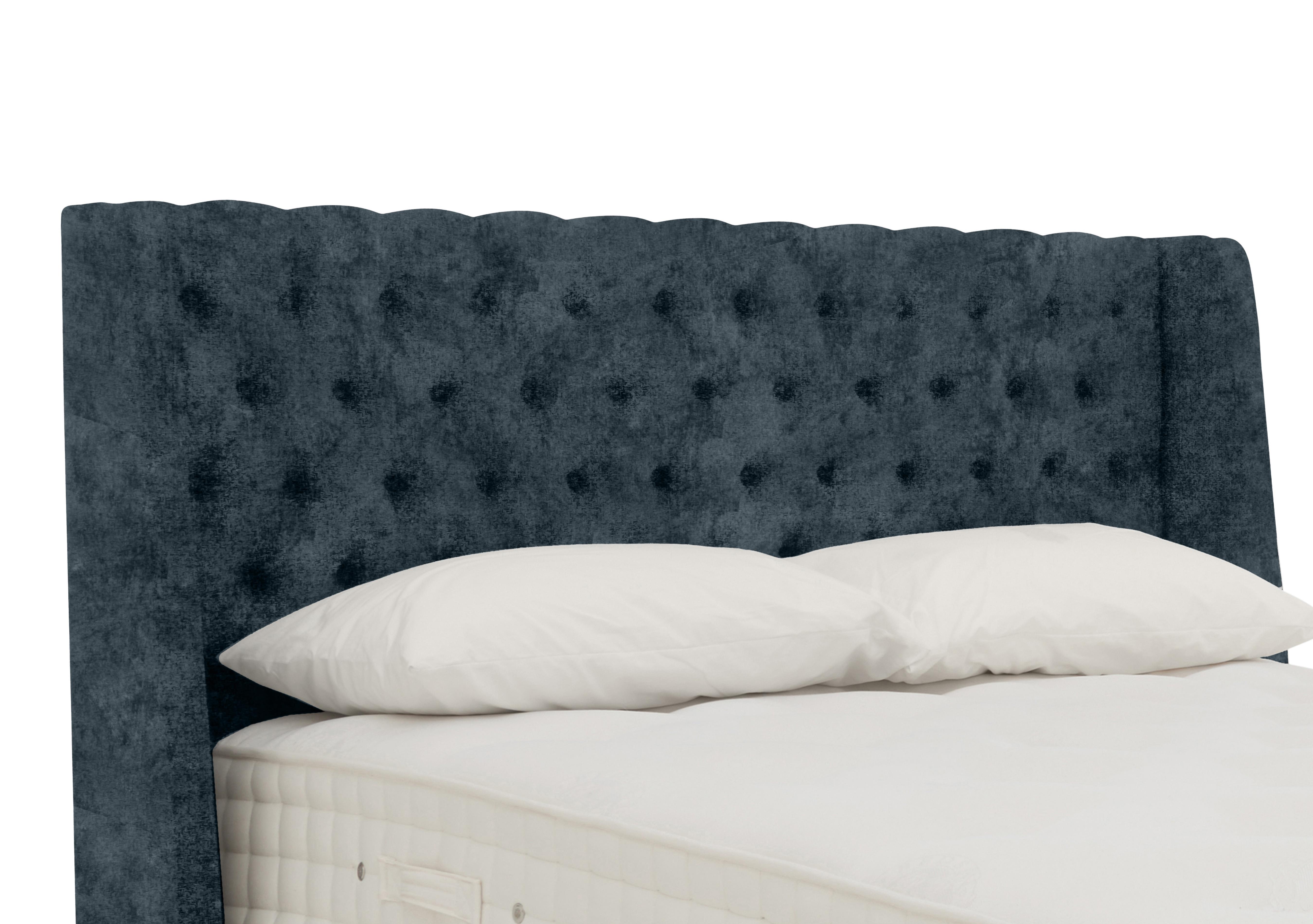 Bespoke Kingshill Floor Standing Headboard in Daytona Ocean on Furniture Village