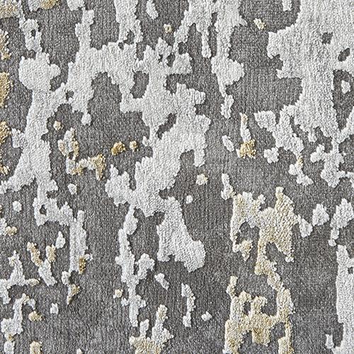 Arlo Rug in Grey/Ochre on Furniture Village