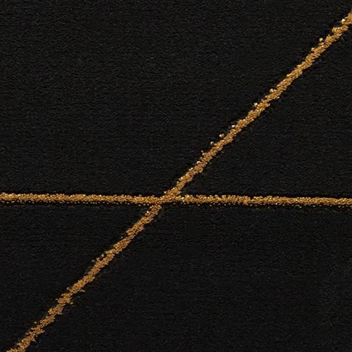 Craft Rug in Black/Gold on Furniture Village