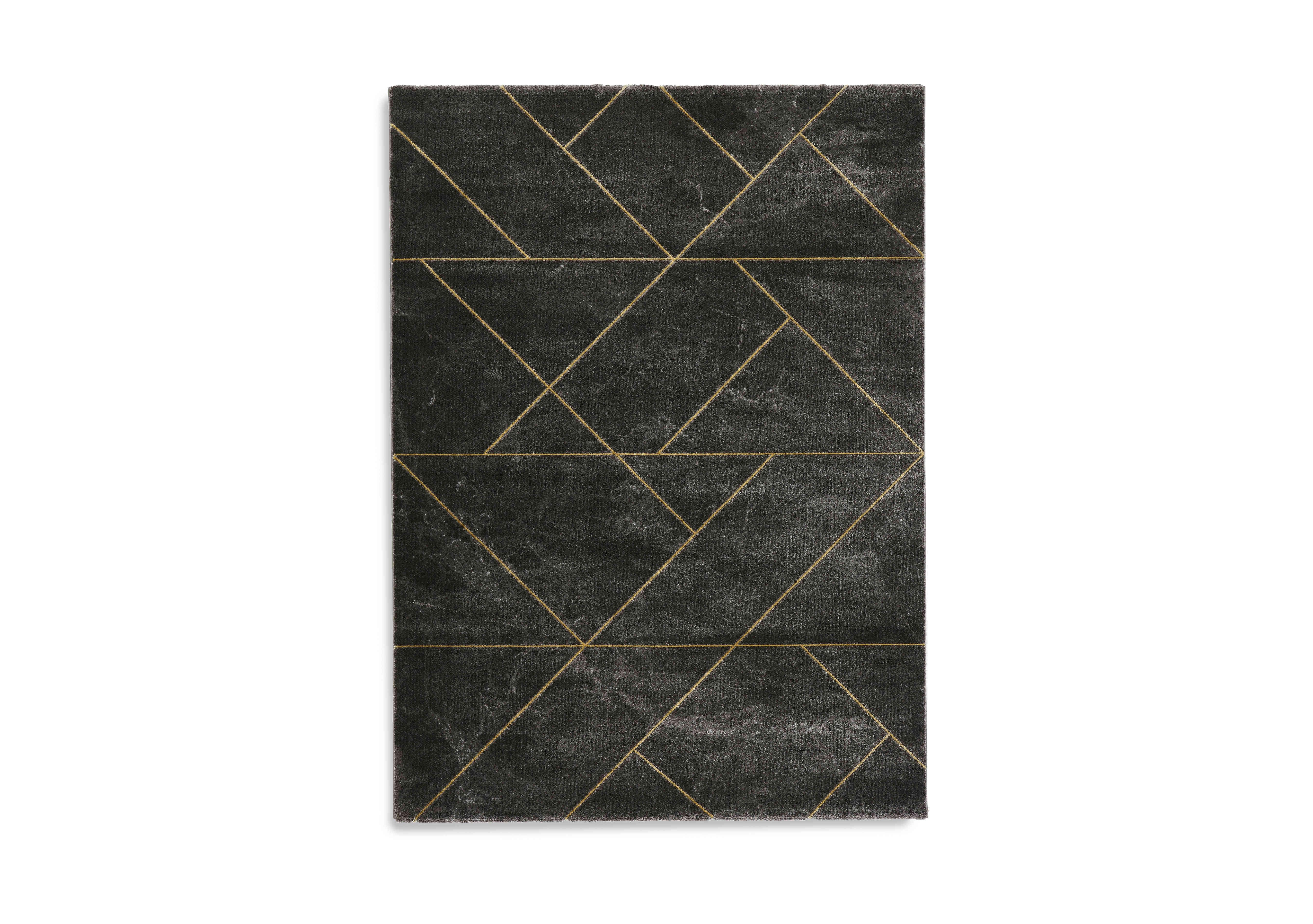 Craft Rug in Grey/Gold on Furniture Village