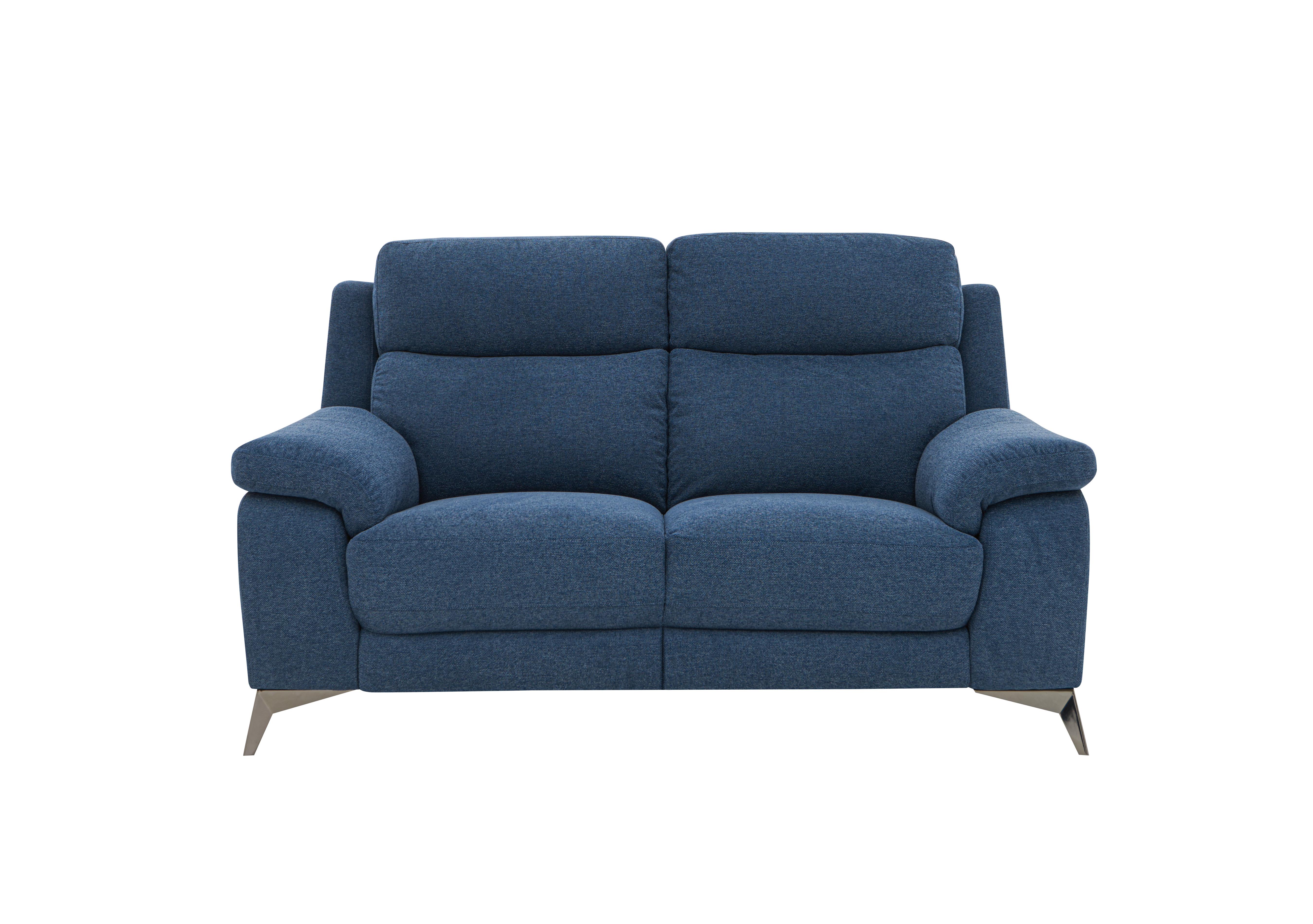 Missouri 2 Seater Fabric Sofa in Fab-Blt-R38 Blue on Furniture Village