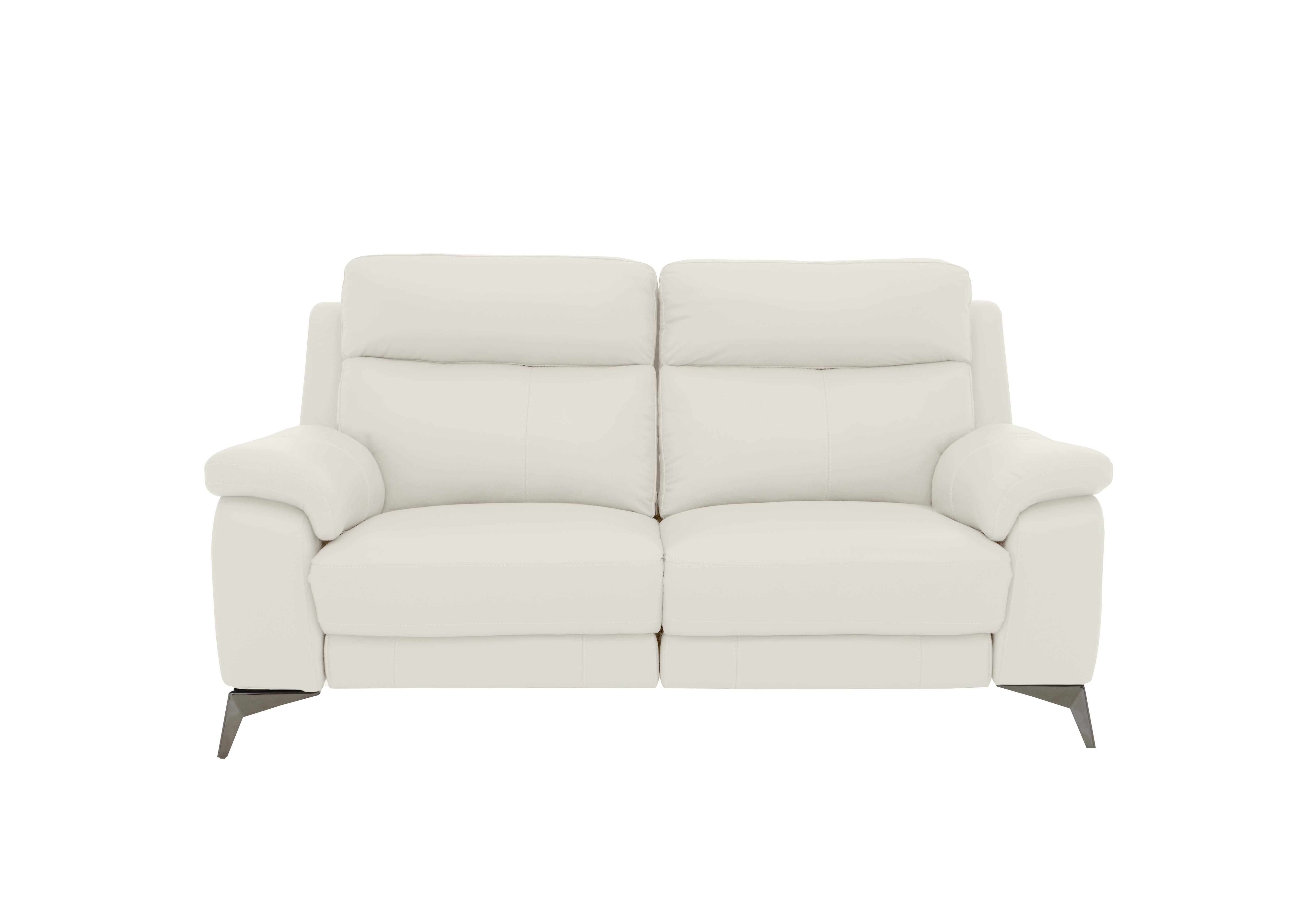 Missouri 2 Seater Leather Sofa in Bv-156e Frost on Furniture Village