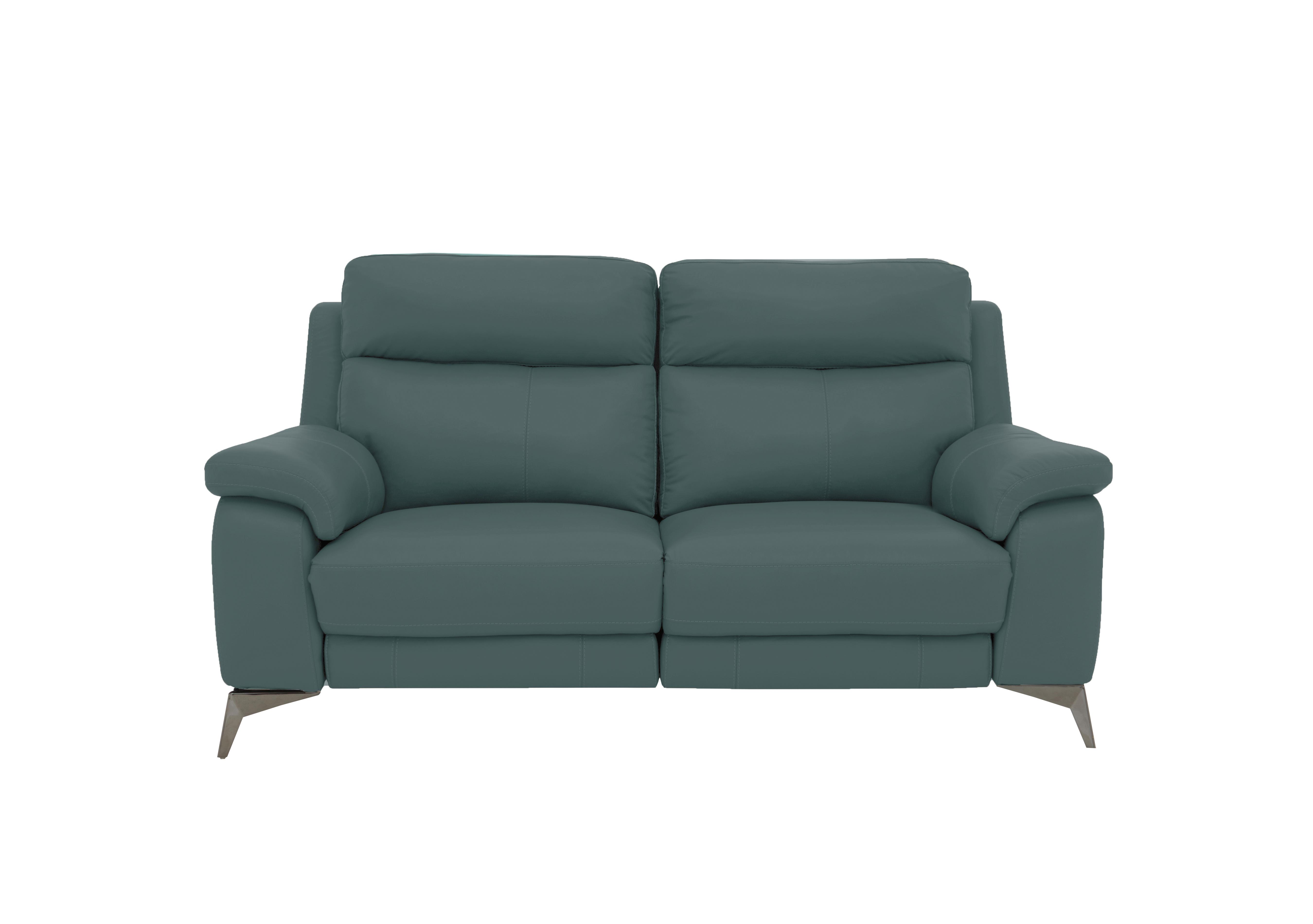 Missouri 2 Seater Leather Sofa in Bv-301e Lake Green on Furniture Village