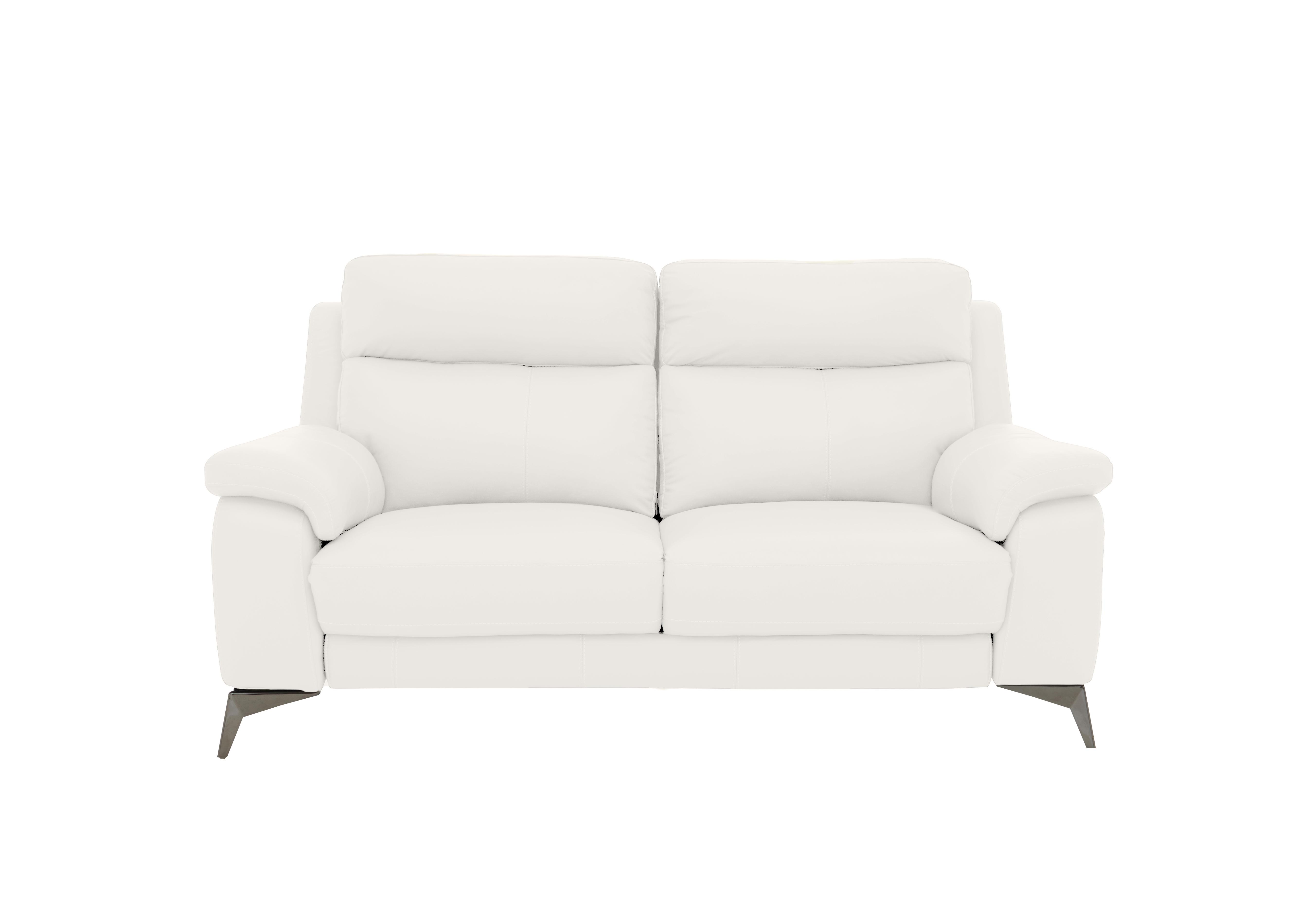 Missouri 2 Seater Leather Sofa in Bv-744d Star White on Furniture Village