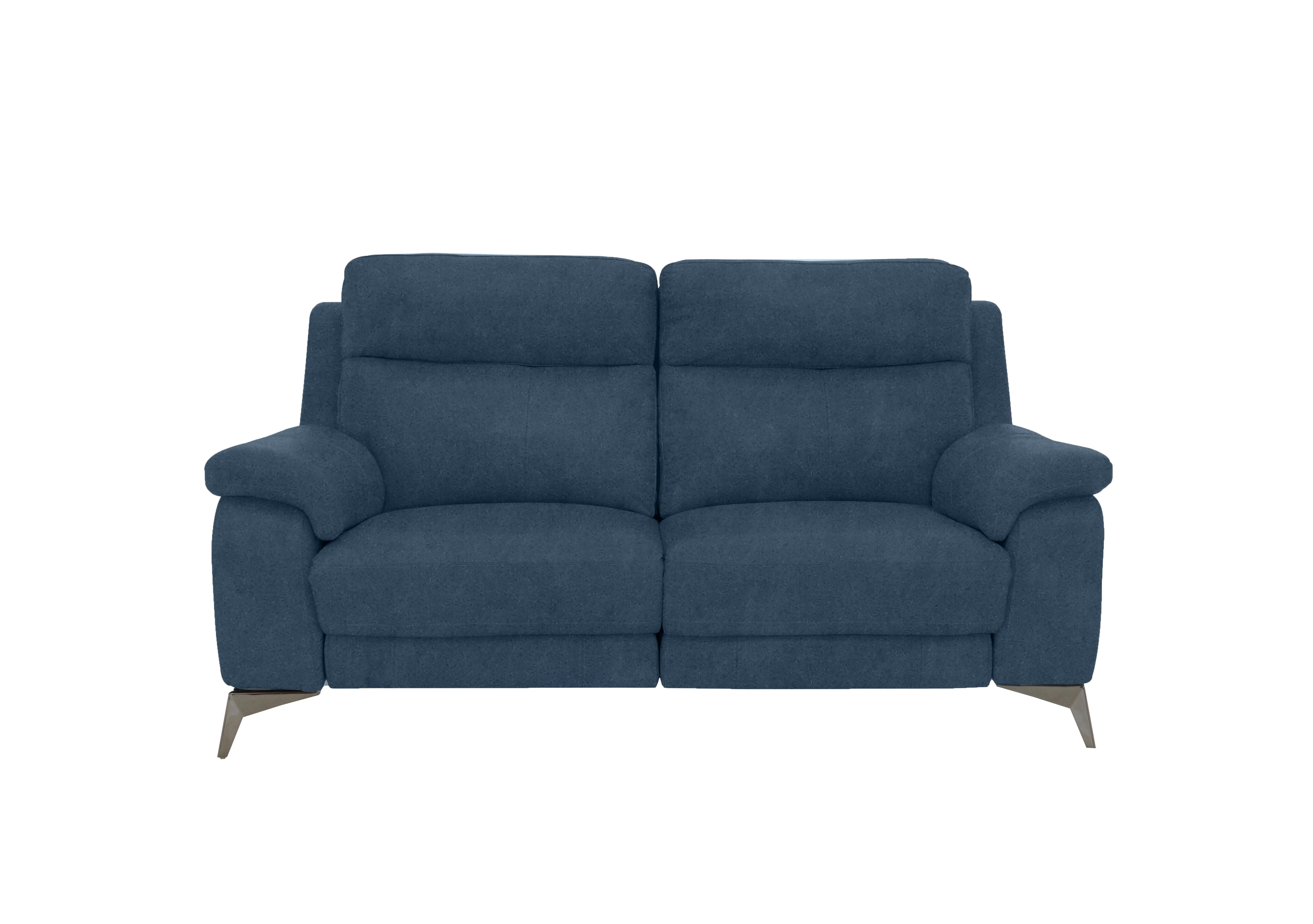Missouri 2 Seater Fabric Recliner Sofa with Power Headrest in Bfa-Blj-R10 Blue on Furniture Village