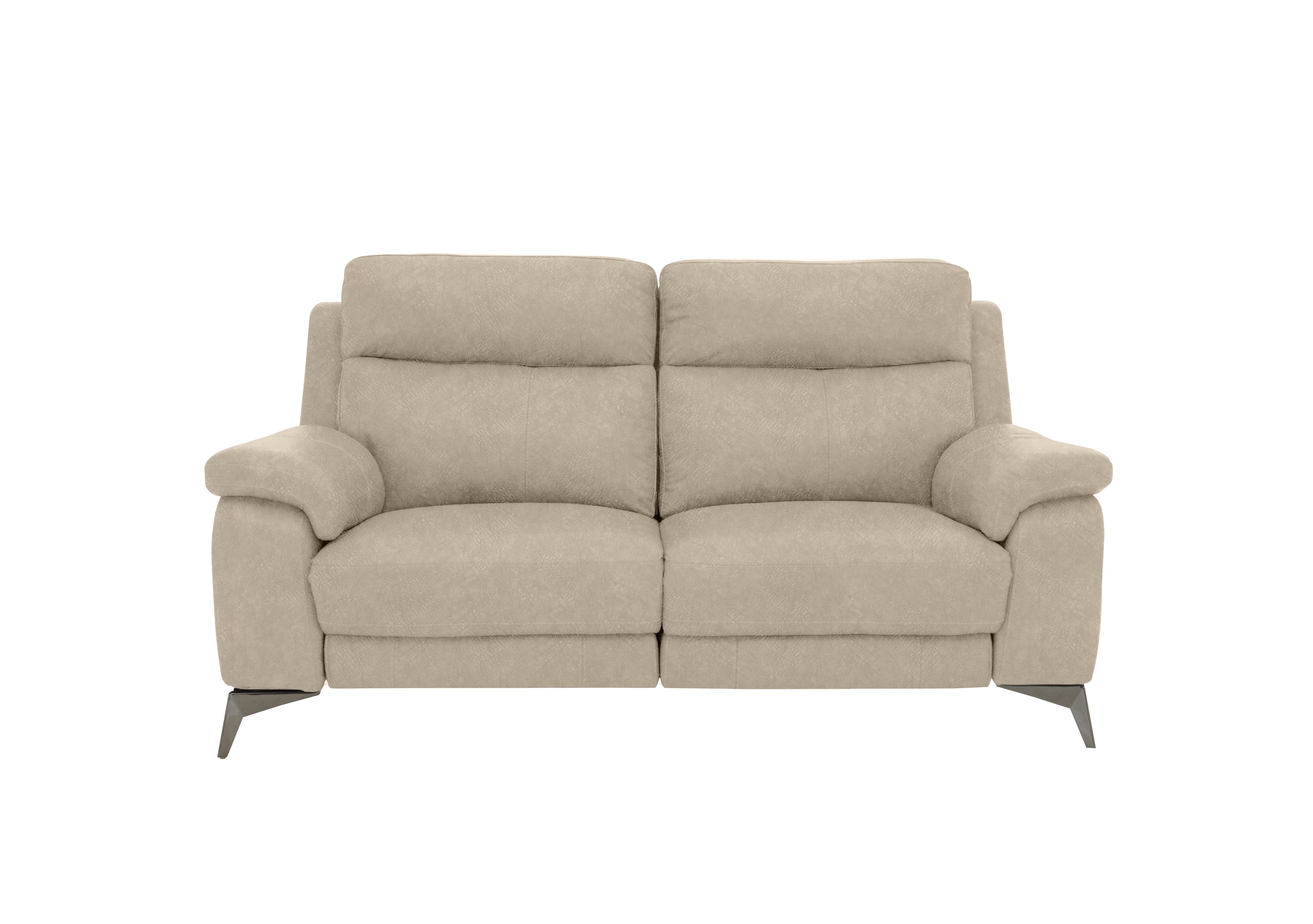 Missouri 2 Seater Fabric Recliner Sofa with Power Headrest in Bfa-Bnn-R26 Fv2 Cream on Furniture Village