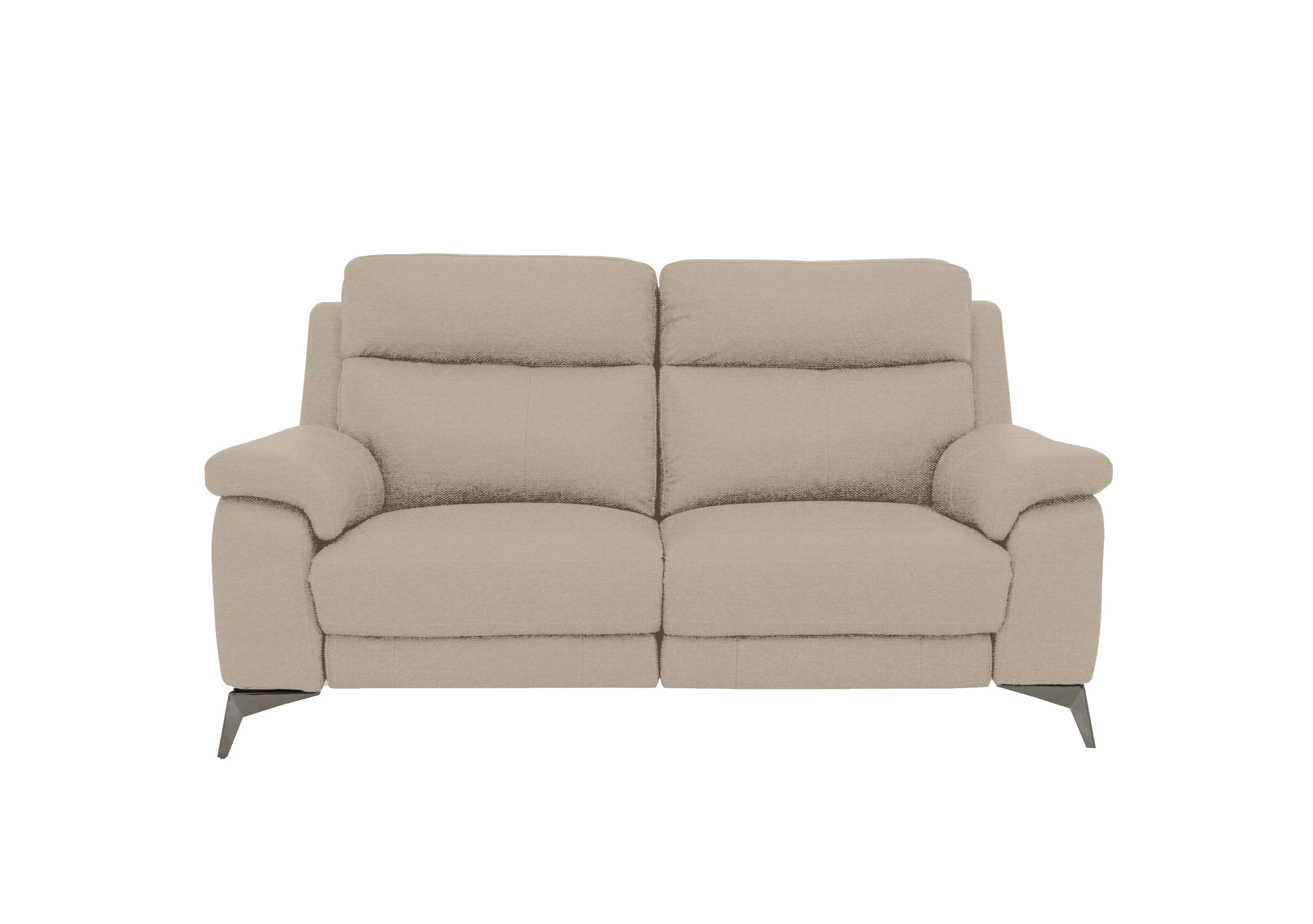 Missouri 2 Seater Fabric Recliner Sofa with Power Headrest in Fab-Ska-R28 Beige on Furniture Village