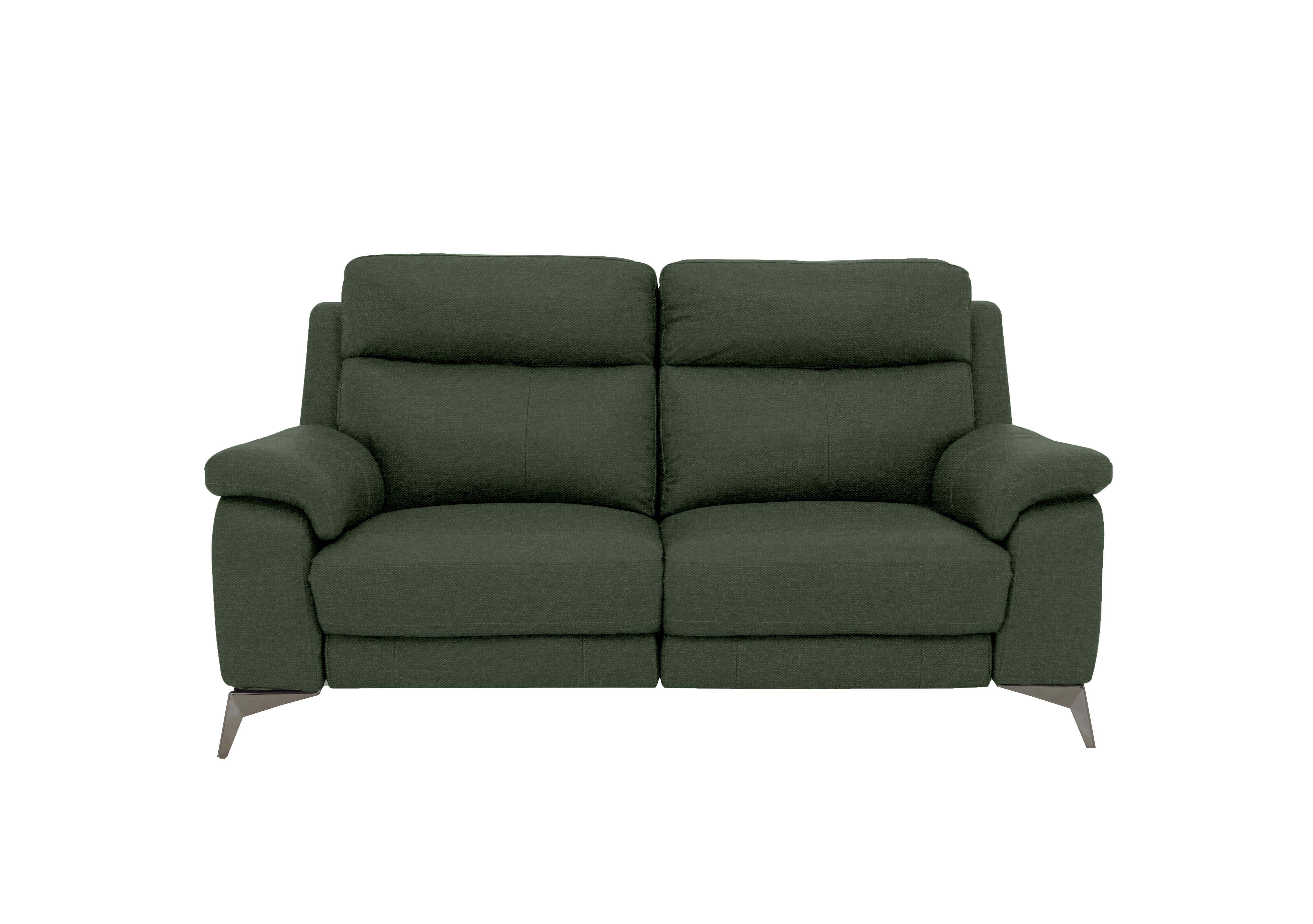 Missouri 2 Seater Fabric Recliner Sofa with Power Headrest in Fab-Ska-R48 Moss Green on Furniture Village